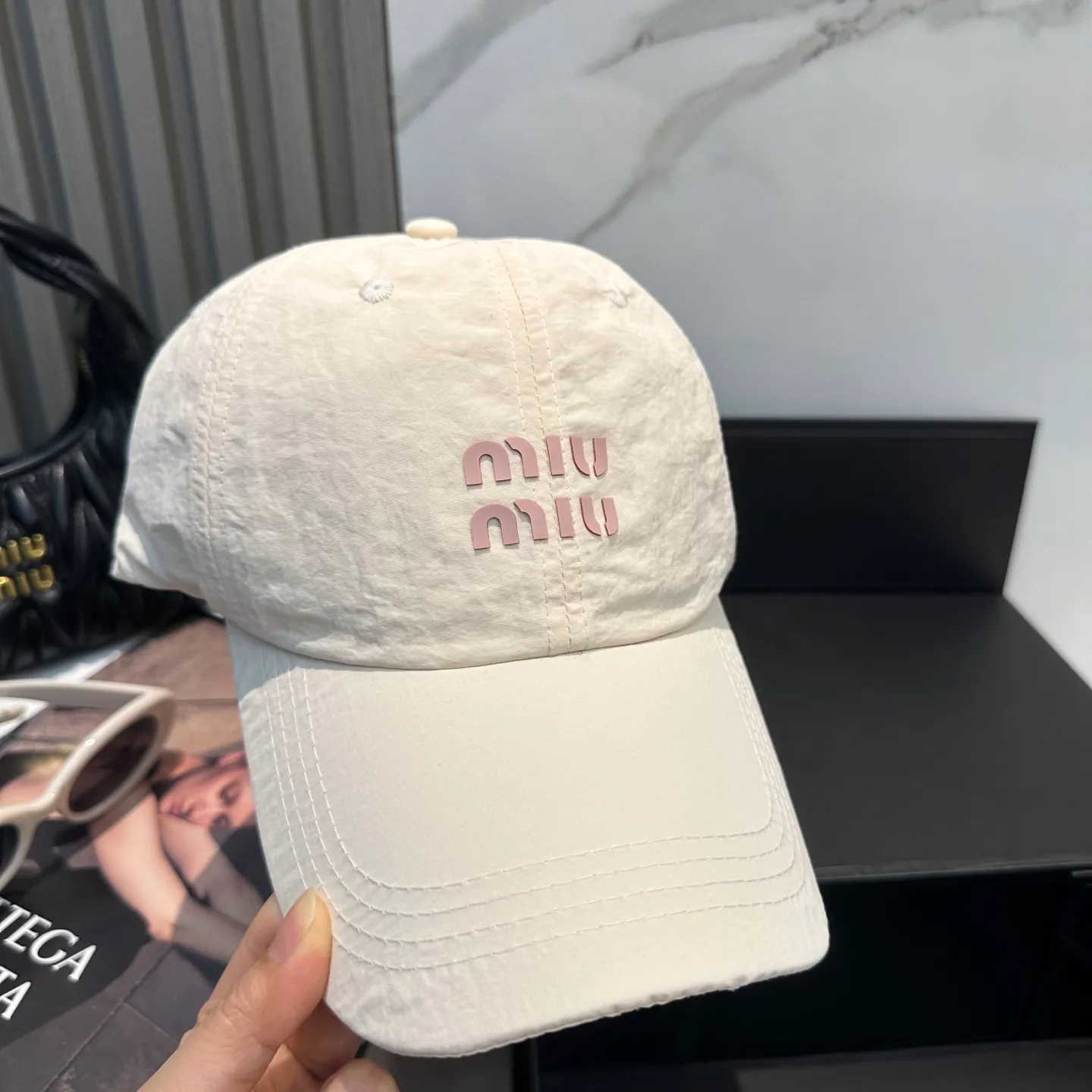 P50 miumiu new quick-drying simple baseball cap 🧢Light, breathable, trendy and versatile, Xiaohongshu grows grass, poison Get your boyfriend and cool together