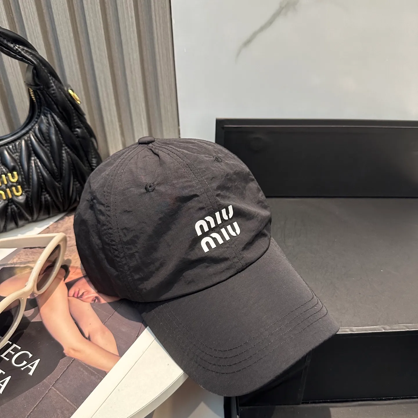 P50 miumiu new quick-drying simple baseball cap 🧢Light, breathable, trendy and versatile, Xiaohongshu grows grass, poison Get your boyfriend and cool together