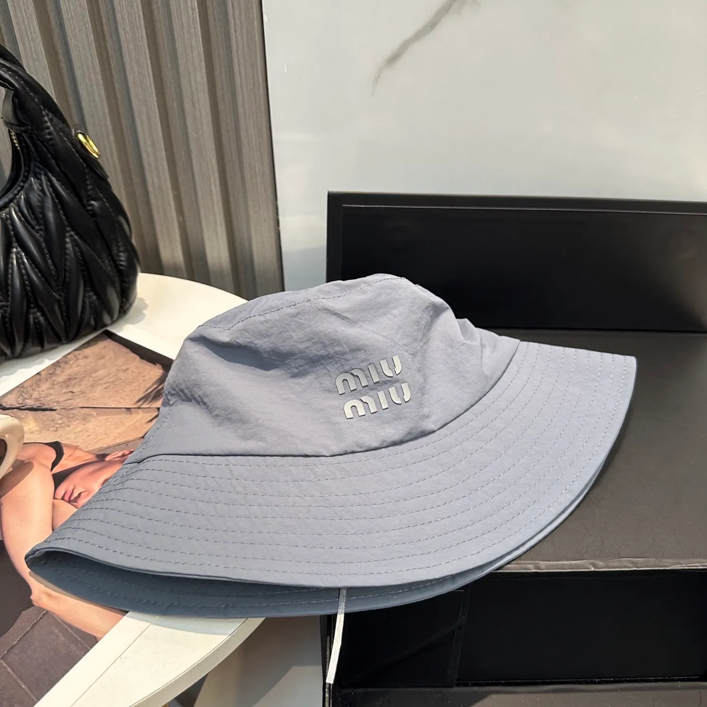 P60 miumiu new quick-drying simple fisherman hat 🧢Light and breathable, trendy and versatile, Xiaohongshu grows grass, poison Get your boyfriend and cool together