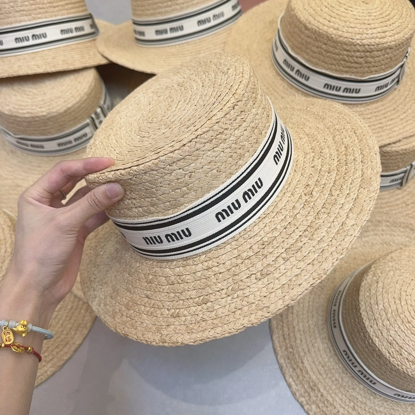 🔥🔥🔥 Popular raffia ~ High quality miumiu sun hat in stock‼ ️
