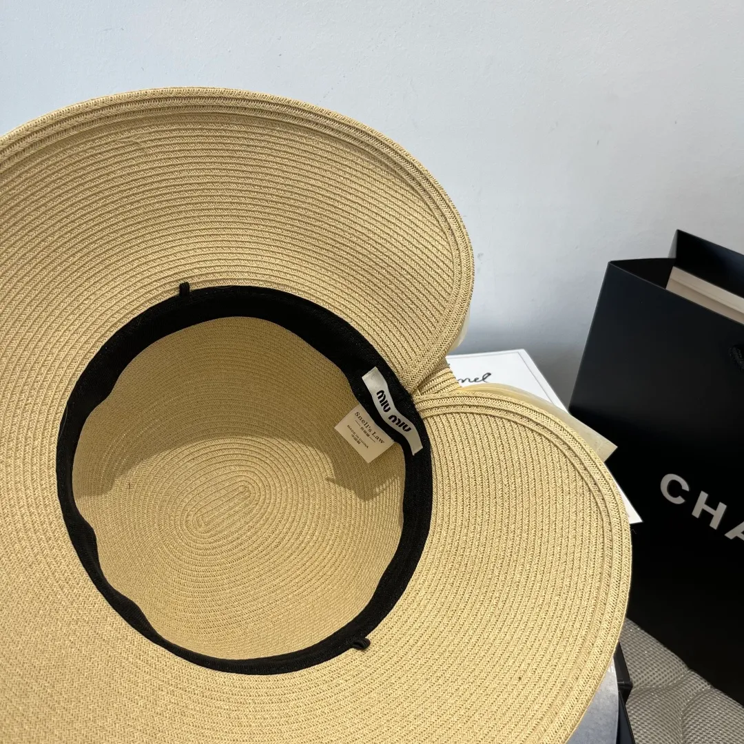 💰140¥ miumiu new bow basin hat, high-end customization, head circumference 57cm
