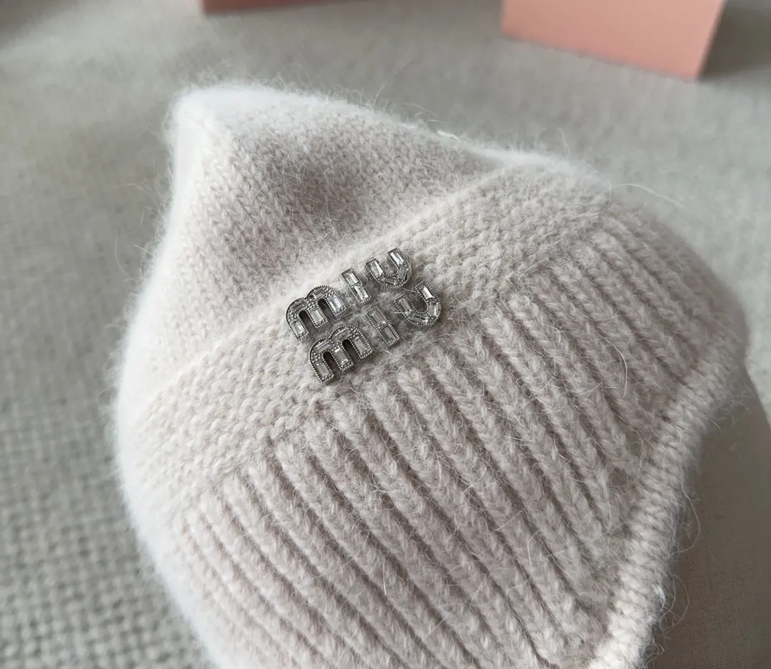 💰100 miumiu new autumn and winter knitted beanie This is so cute! The earmuffs are such a beauty! Soft and waxy