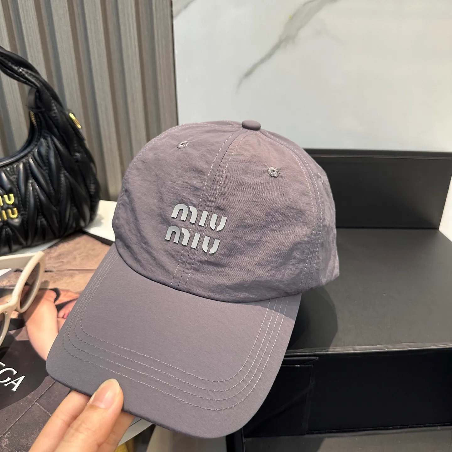P60 miumiu new quick-drying simple baseball cap 🧢Light, breathable, trendy and versatile, Xiaohongshu grows grass, poison Get your boyfriend and cool together