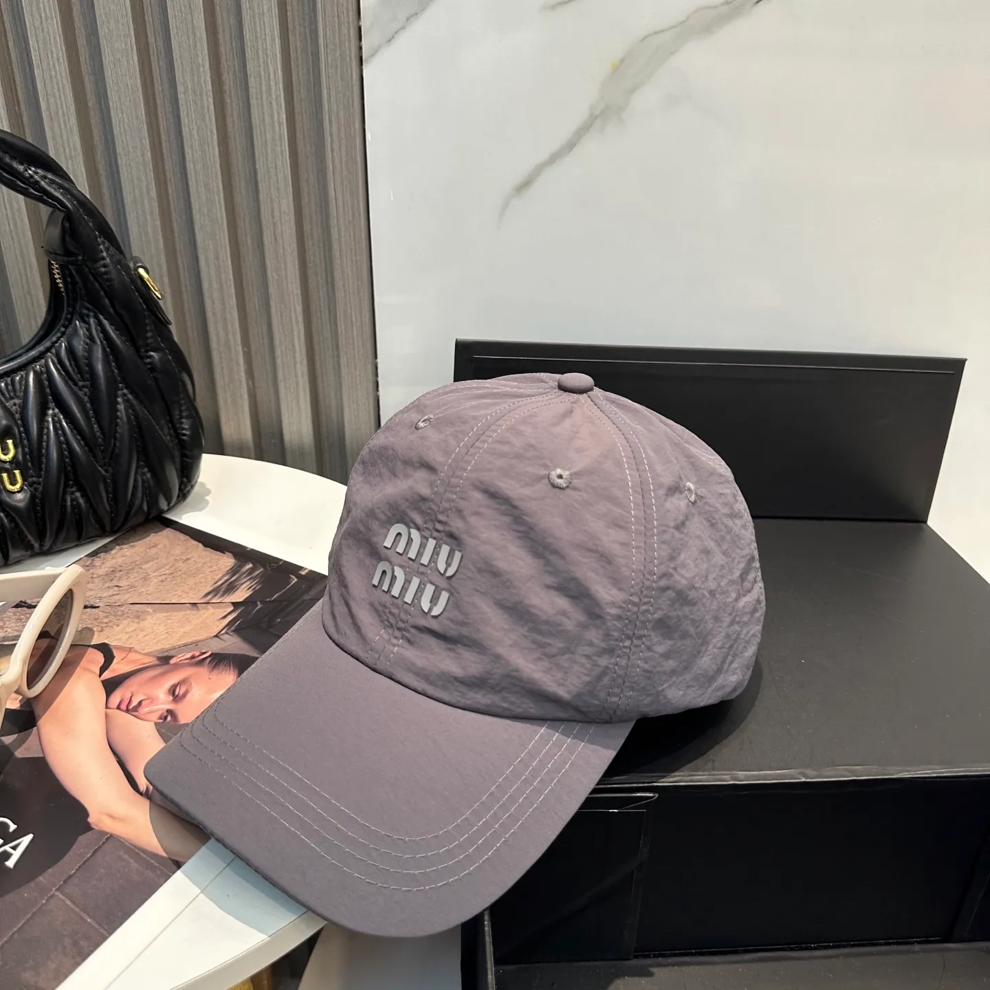P60 miumiu new quick-drying simple baseball cap 🧢Light, breathable, trendy and versatile, Xiaohongshu grows grass, poison Get your boyfriend and cool together