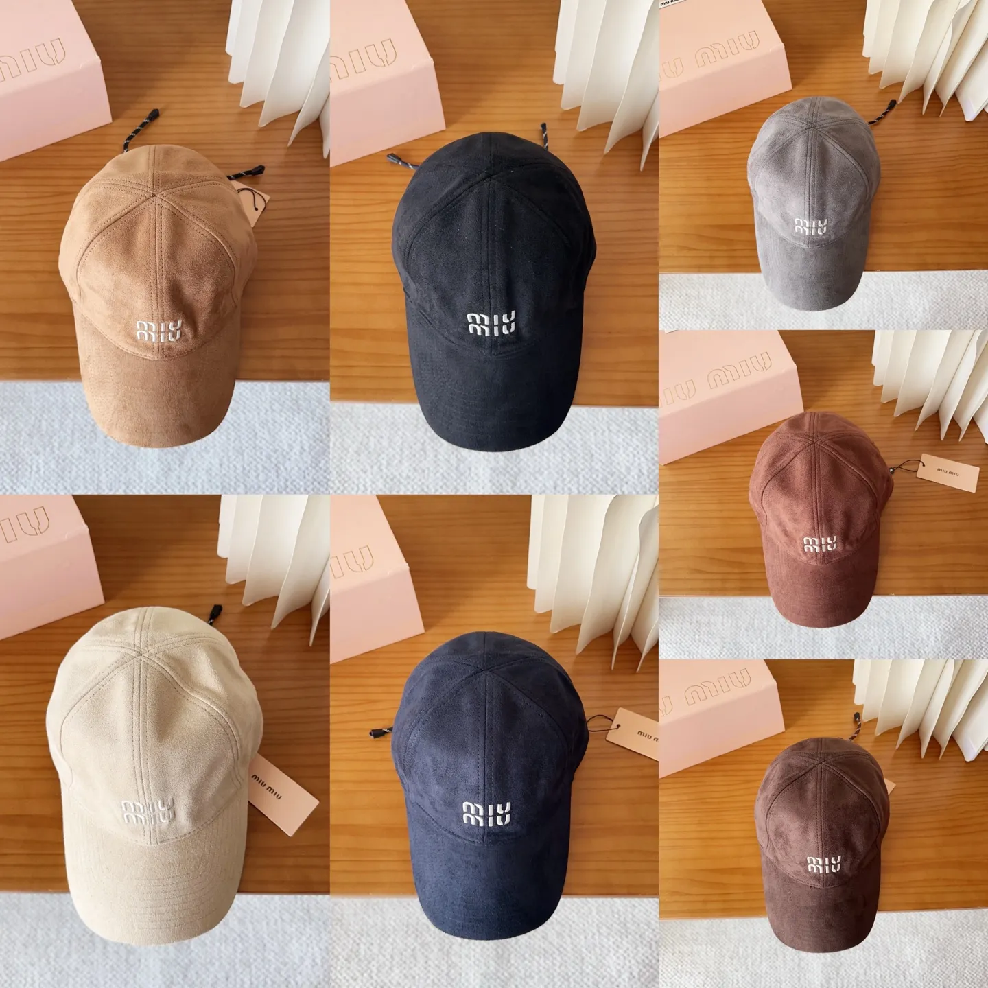 💰60 miumiu new corduroy baseball cap for autumn and winter. The original order is authentic and made to order. The original workmanship is meticulous and the quality is superb!