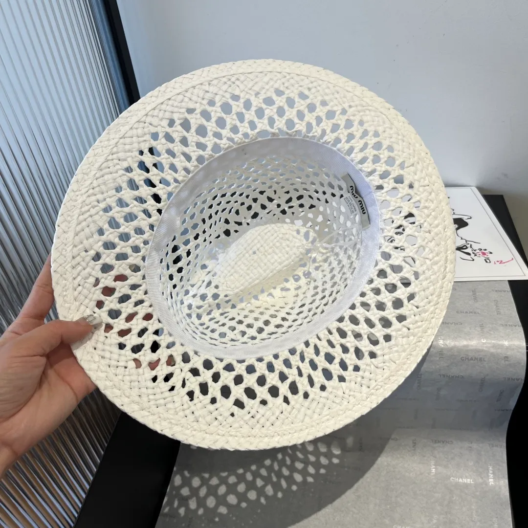 💰130¥ miumiu new top hat, hollow top hat, head circumference 57cm