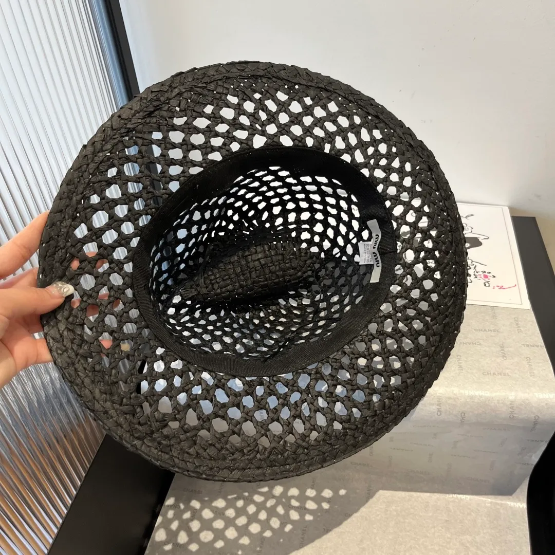 💰130¥ miumiu new top hat, hollow top hat, head circumference 57cm