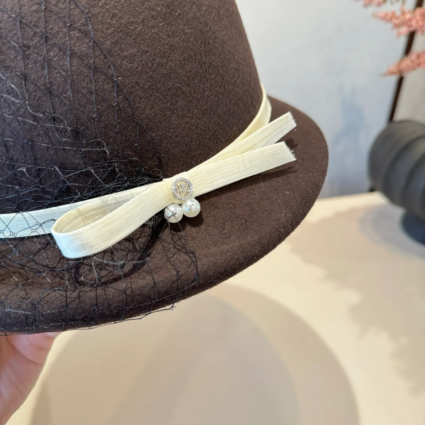 💰190¥ miumiu new wool basin hat, 100% wool fabric, head circumference 57cm