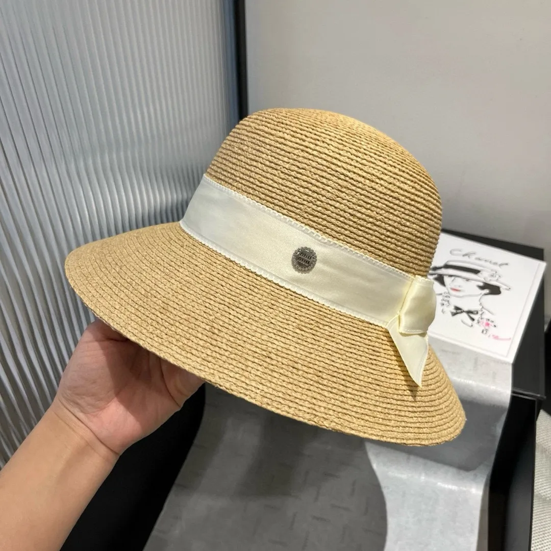 💰190¥ miumiu raffia basin hat, high-end customized basin hat, head circumference 57cm