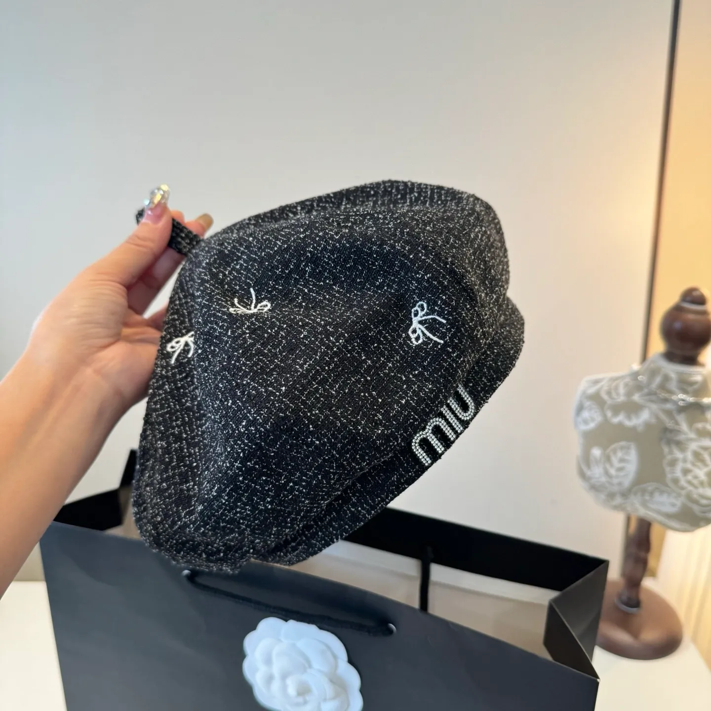 💰90¥ miumiu new beret, high-end customization, head circumference 57cm