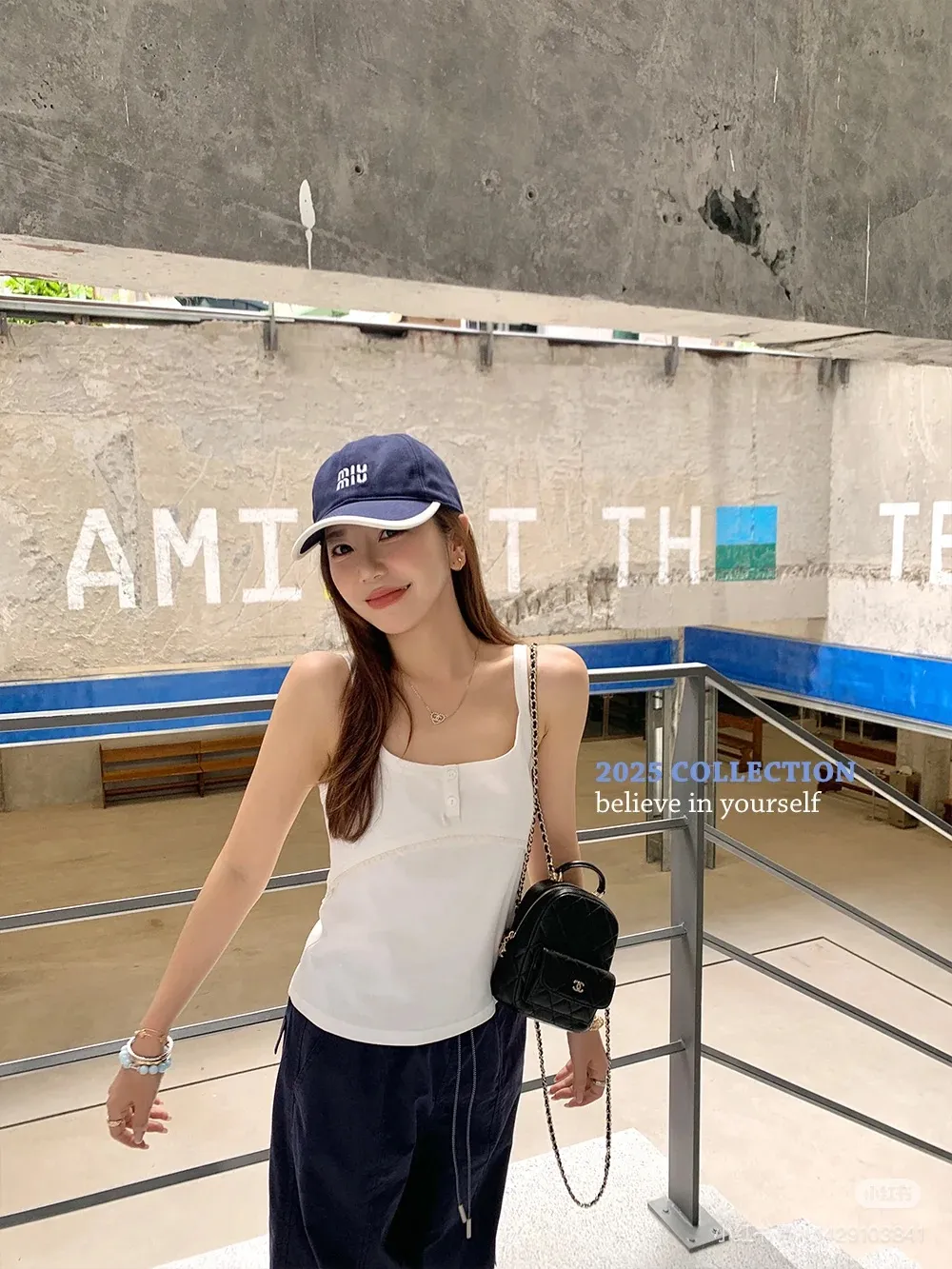 Miumiu high version autumn baseball cap