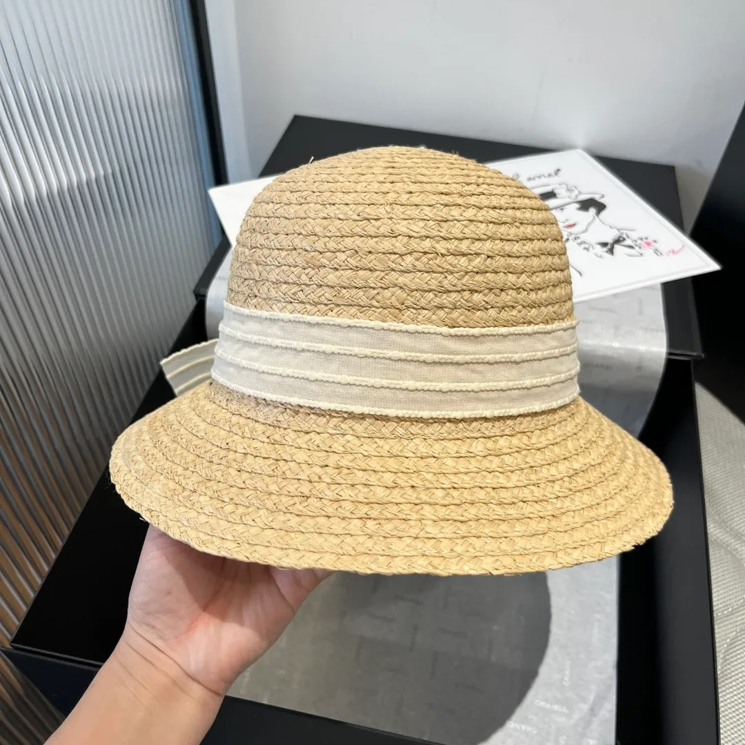 💰150¥ Miumiu raffia straw hat, bow hat, head circumference 57cm