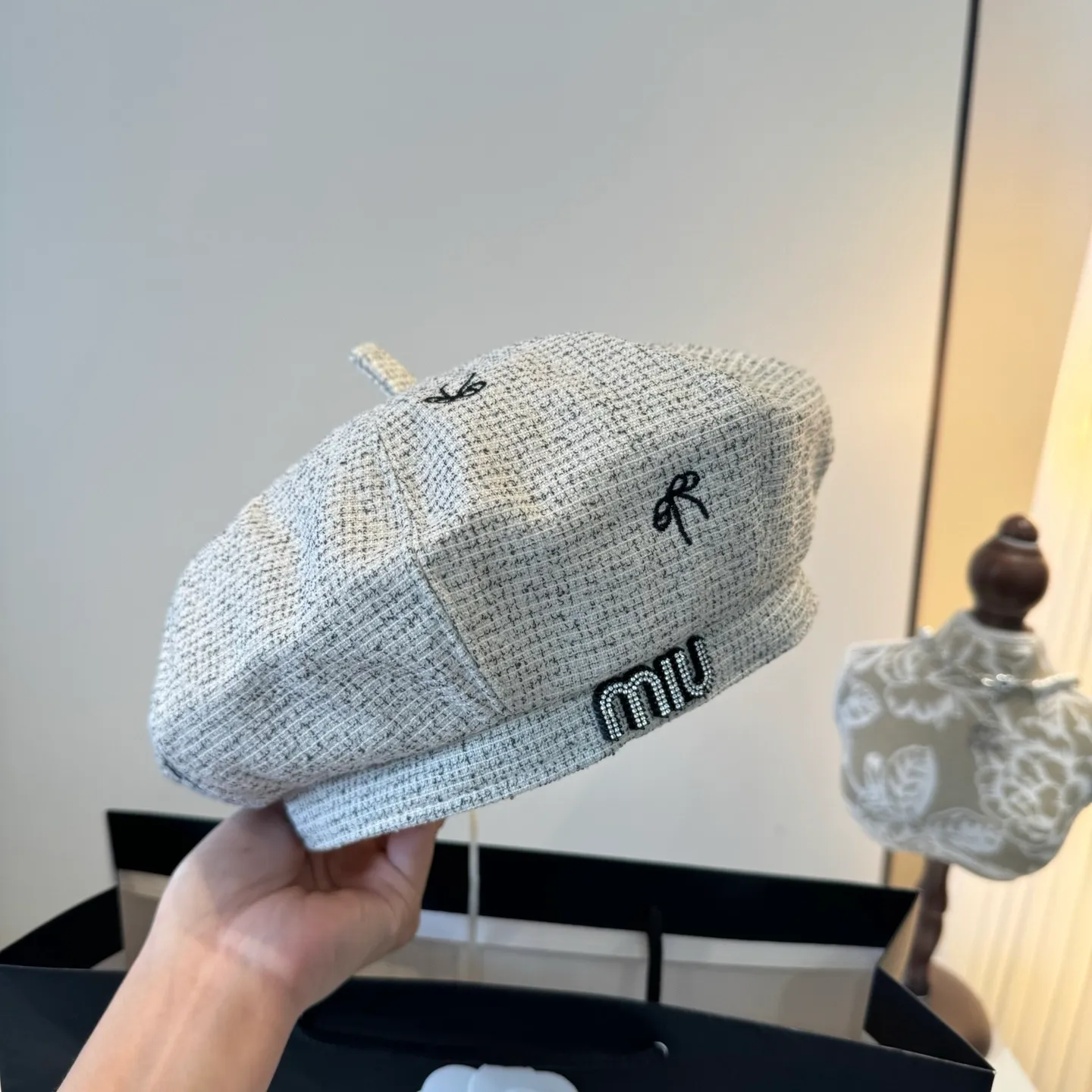 💰100¥ miumiu new beret, high-end customization, head circumference 57cm