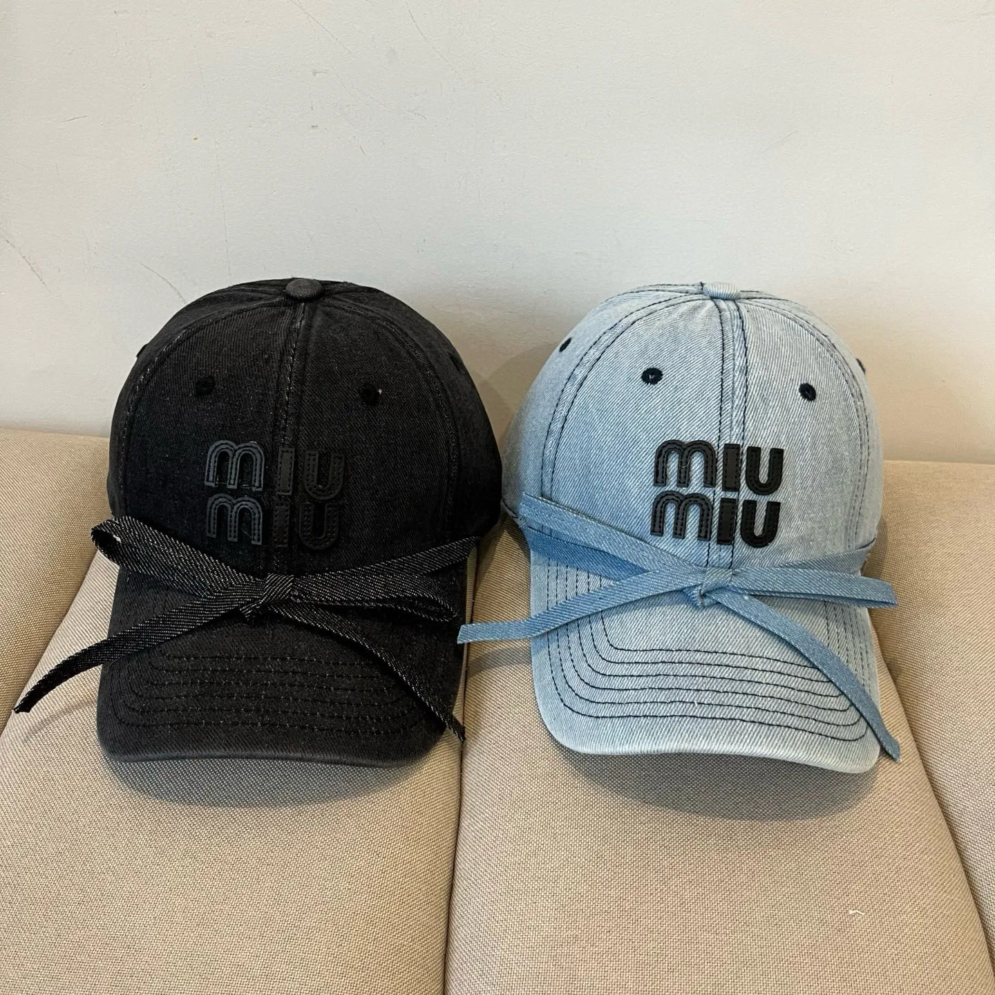 P60 miumiu original spring and summer new baseball cap, authentic mold-making and custom-made, the original workmanship is meticulous and the quality is superb!