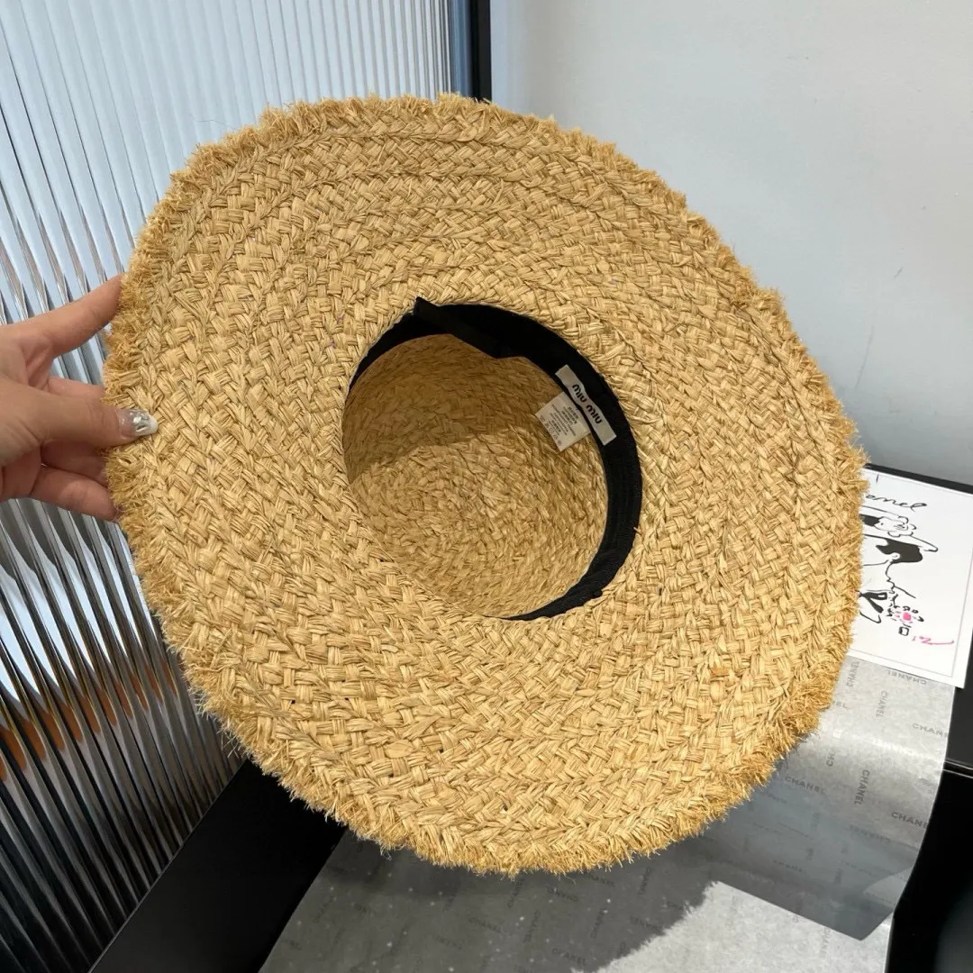 150¥ miumiu raffia straw hat, a must-have for travel, head circumference 57cm