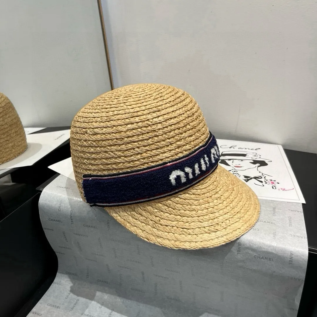 💰160¥ miumiu raffia knight hat, head circumference 57cm