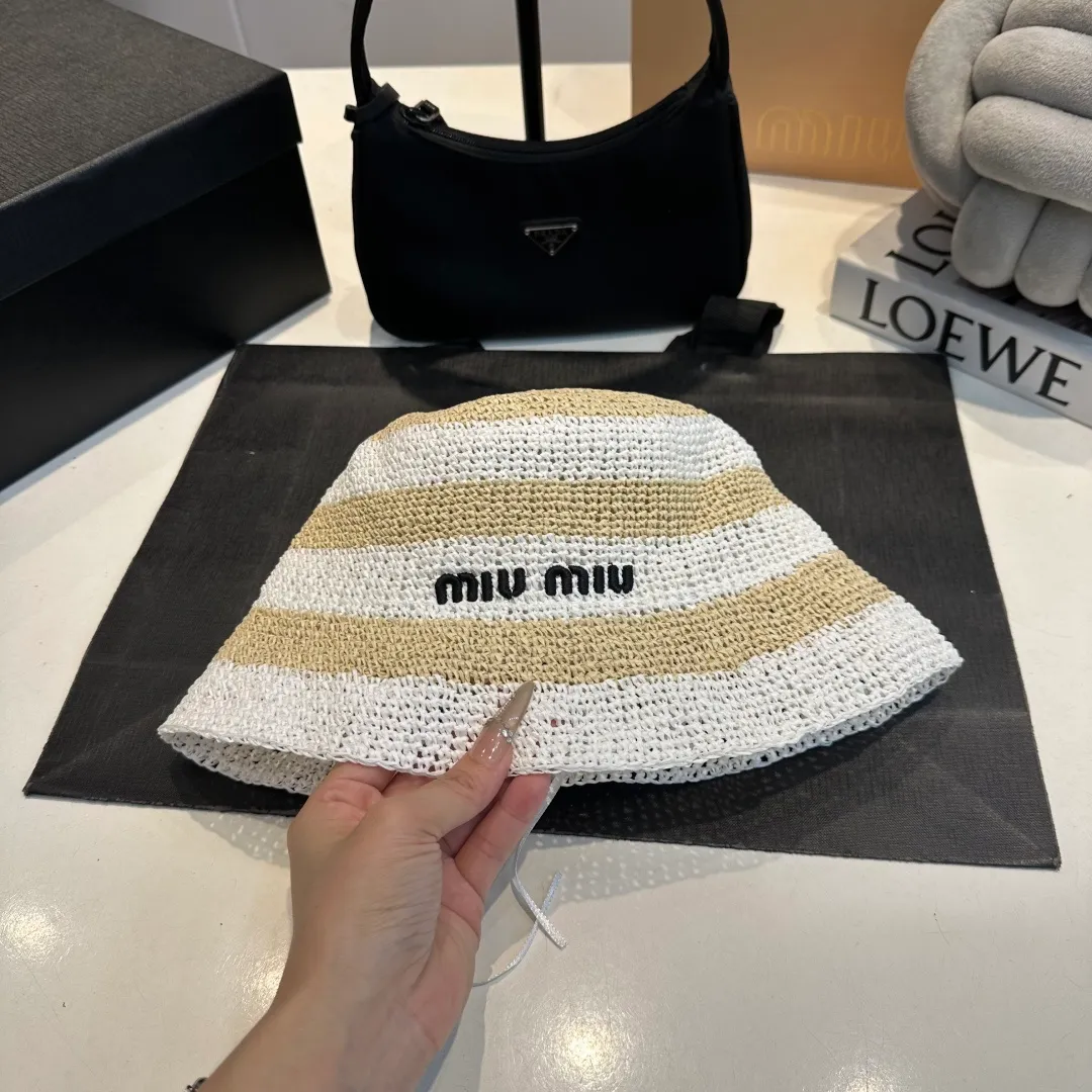 P90 miumiu new sunshade straw hat, head circumference 57cm