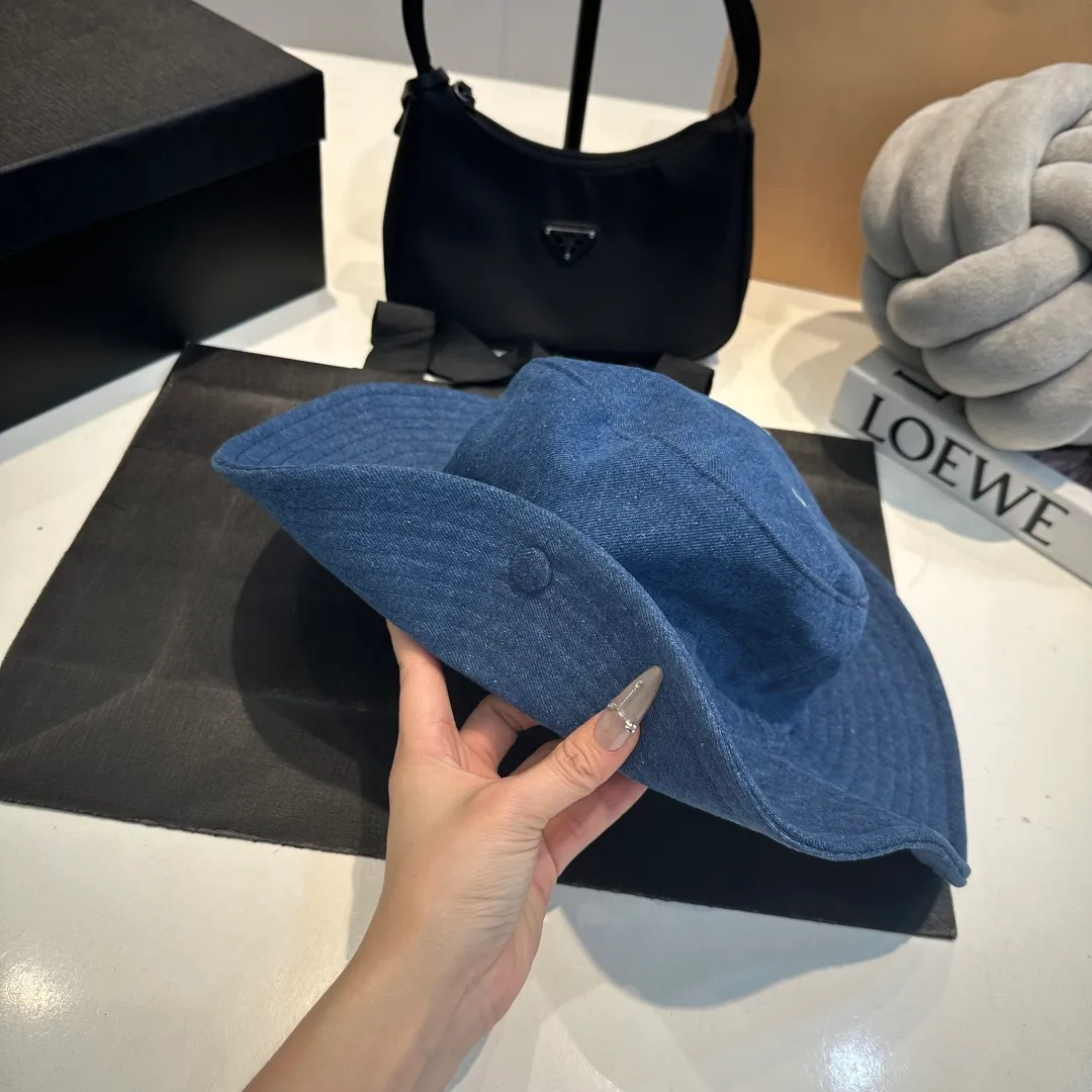 P70 miumiu counter canvas bucket hat, one-to-one mold customization, head circumference 57cm, unisex