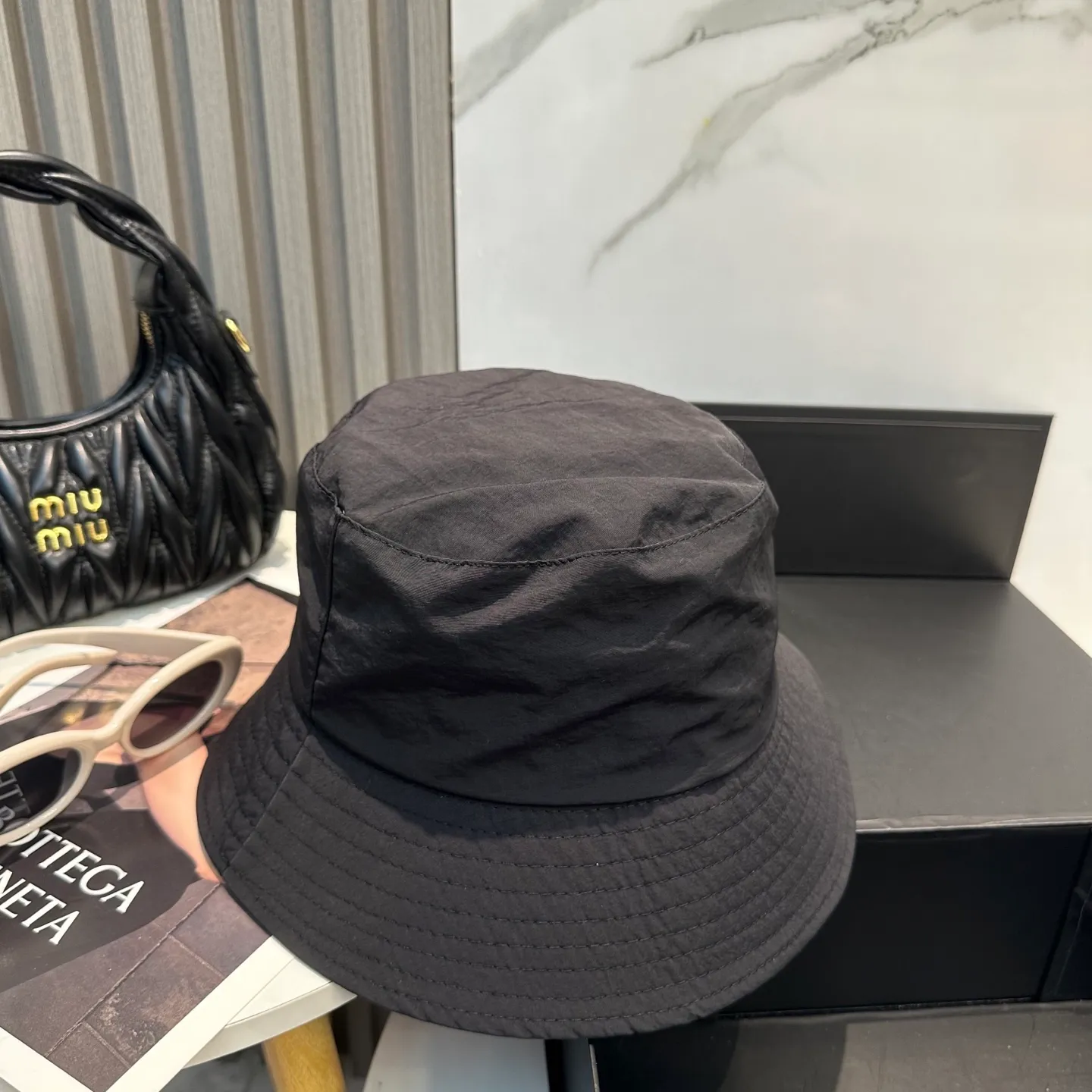 P50 miumiu Miu Miu's new quick-drying simple fisherman hat 🧢Light and breathable, trendy and versatile, Xiaohongshu grows grass, poison Get your boyfriend and cool together