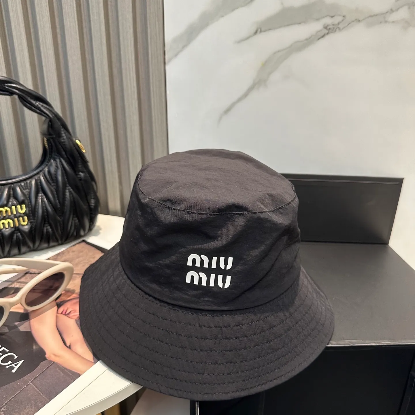 P50 miumiu Miu Miu's new quick-drying simple fisherman hat 🧢Light and breathable, trendy and versatile, Xiaohongshu grows grass, poison Get your boyfriend and cool together