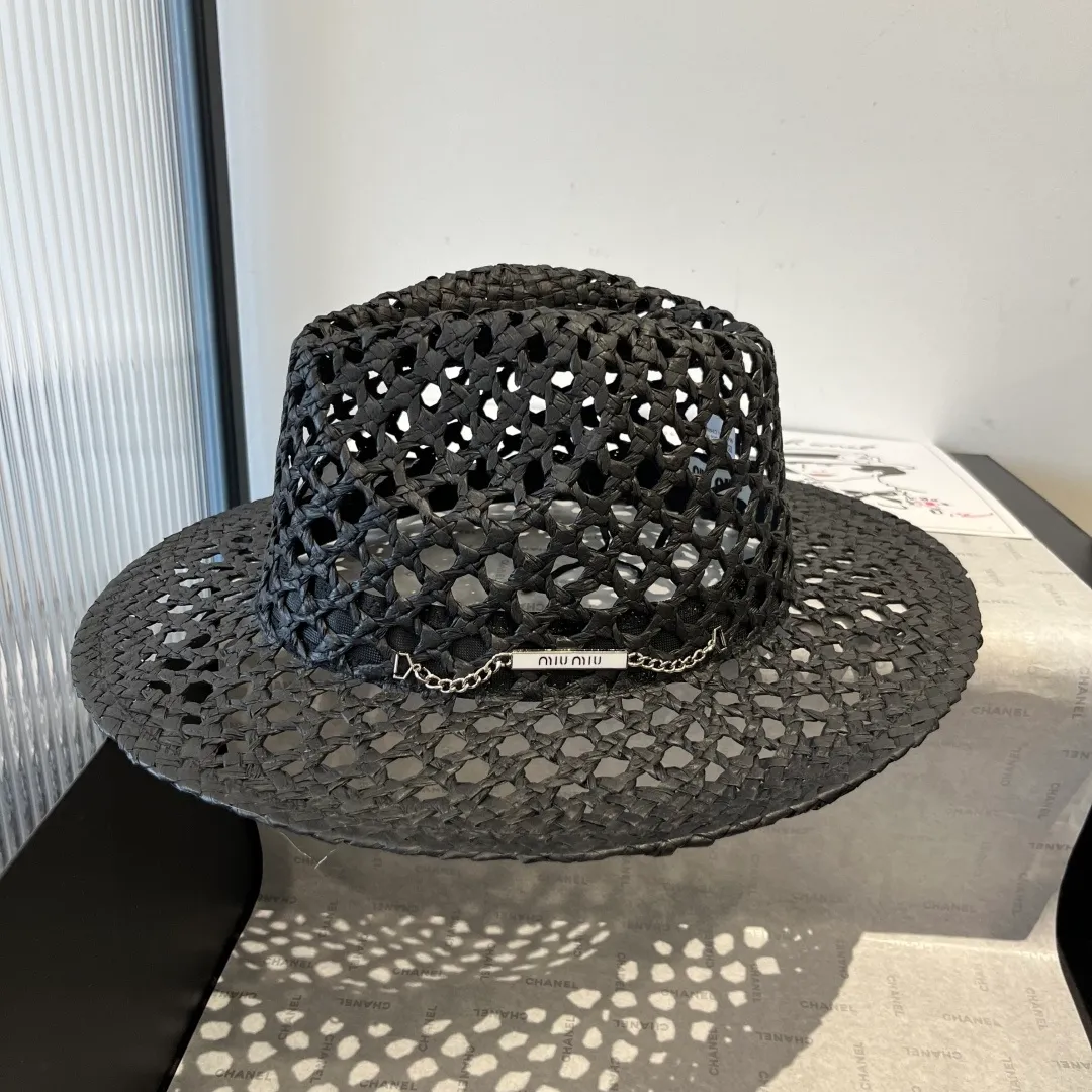 💰150¥ miumiu new style top hat, hollow top hat, head circumference 57cm