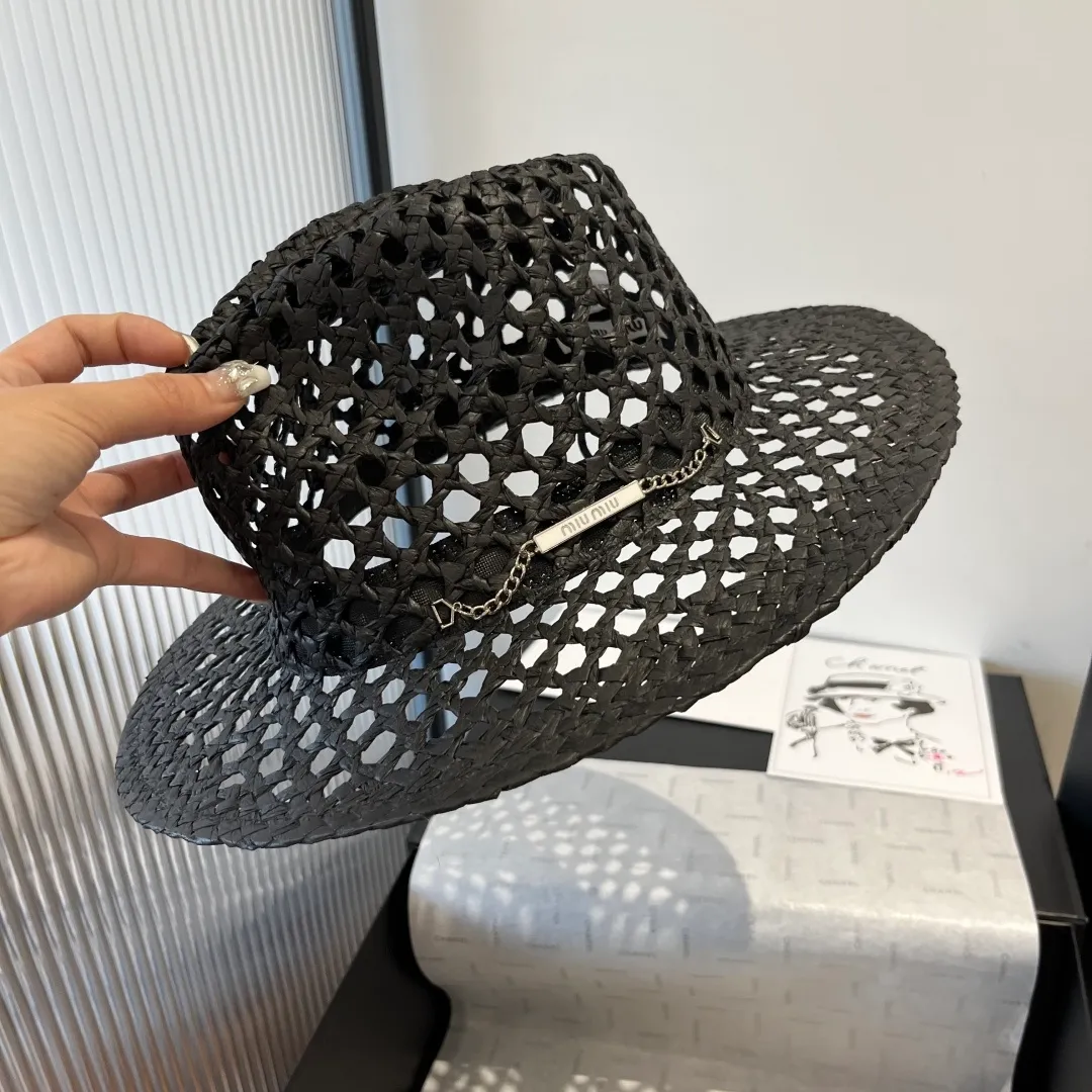 💰150¥ miumiu new style top hat, hollow top hat, head circumference 57cm