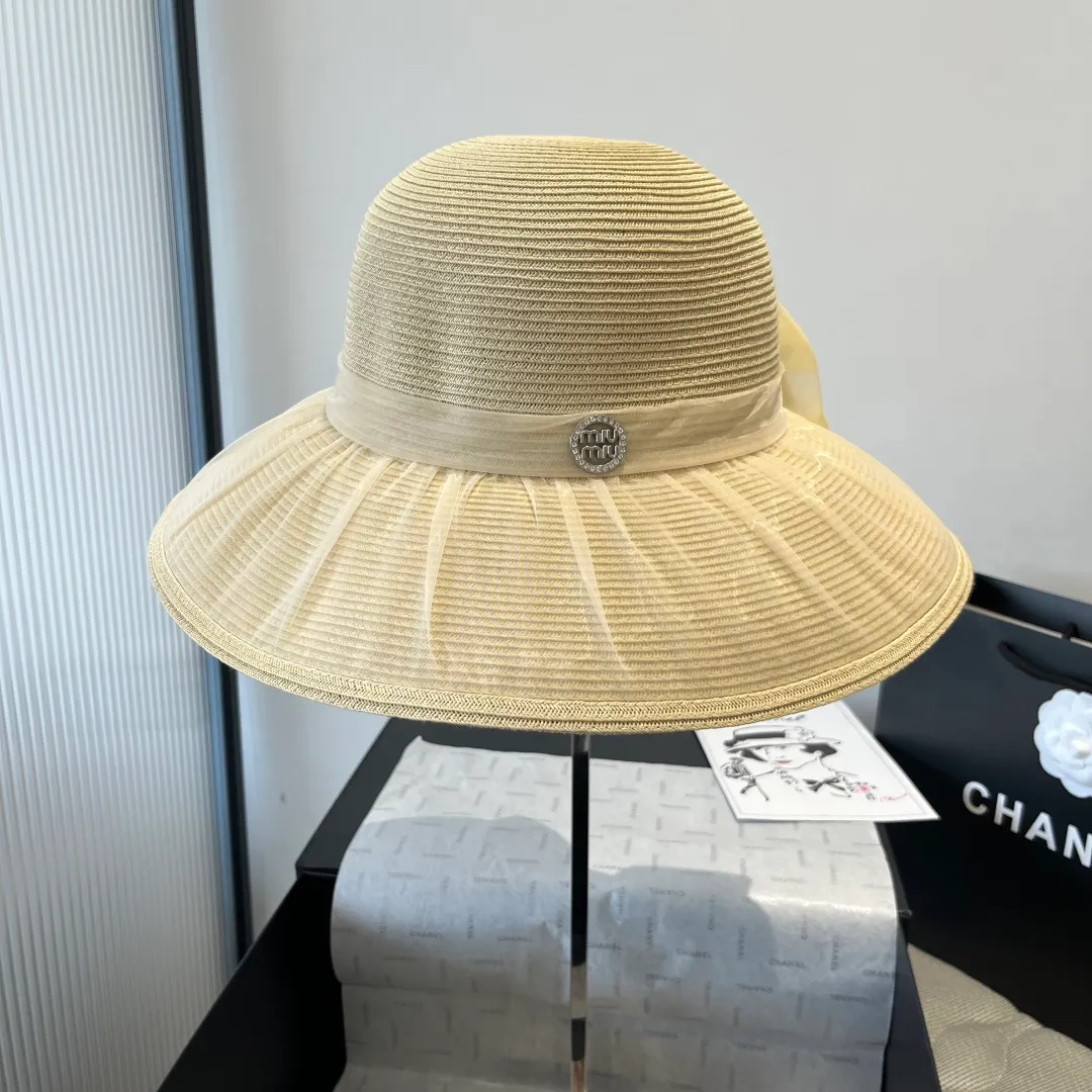 💰140¥ miumiu new bow basin hat, high-end customization, head circumference 57cm