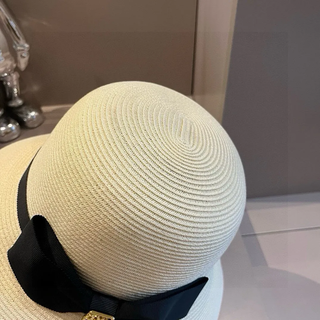 💰150¥ miumiu straw hat, ladylike round hat, high-end customization, head circumference 57cm