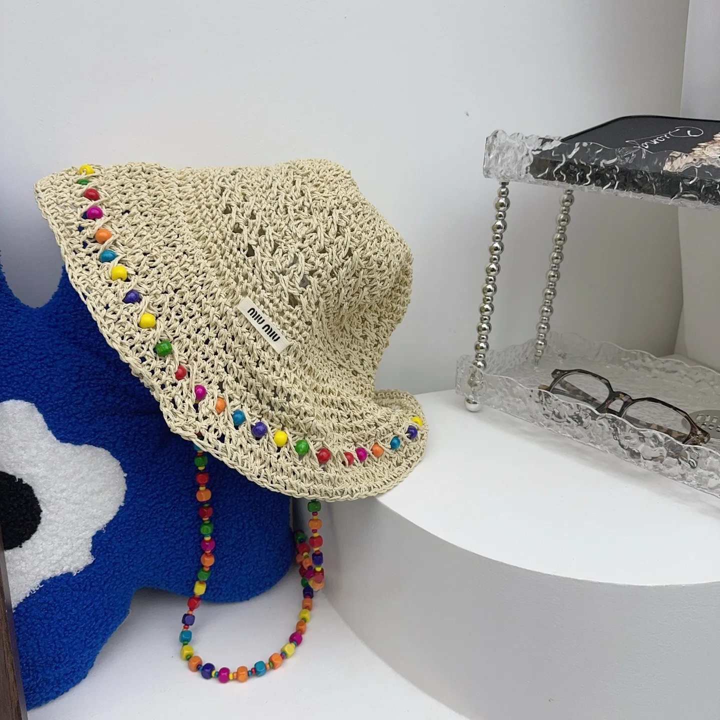 miumiu ✨ Heavy woven beach hat