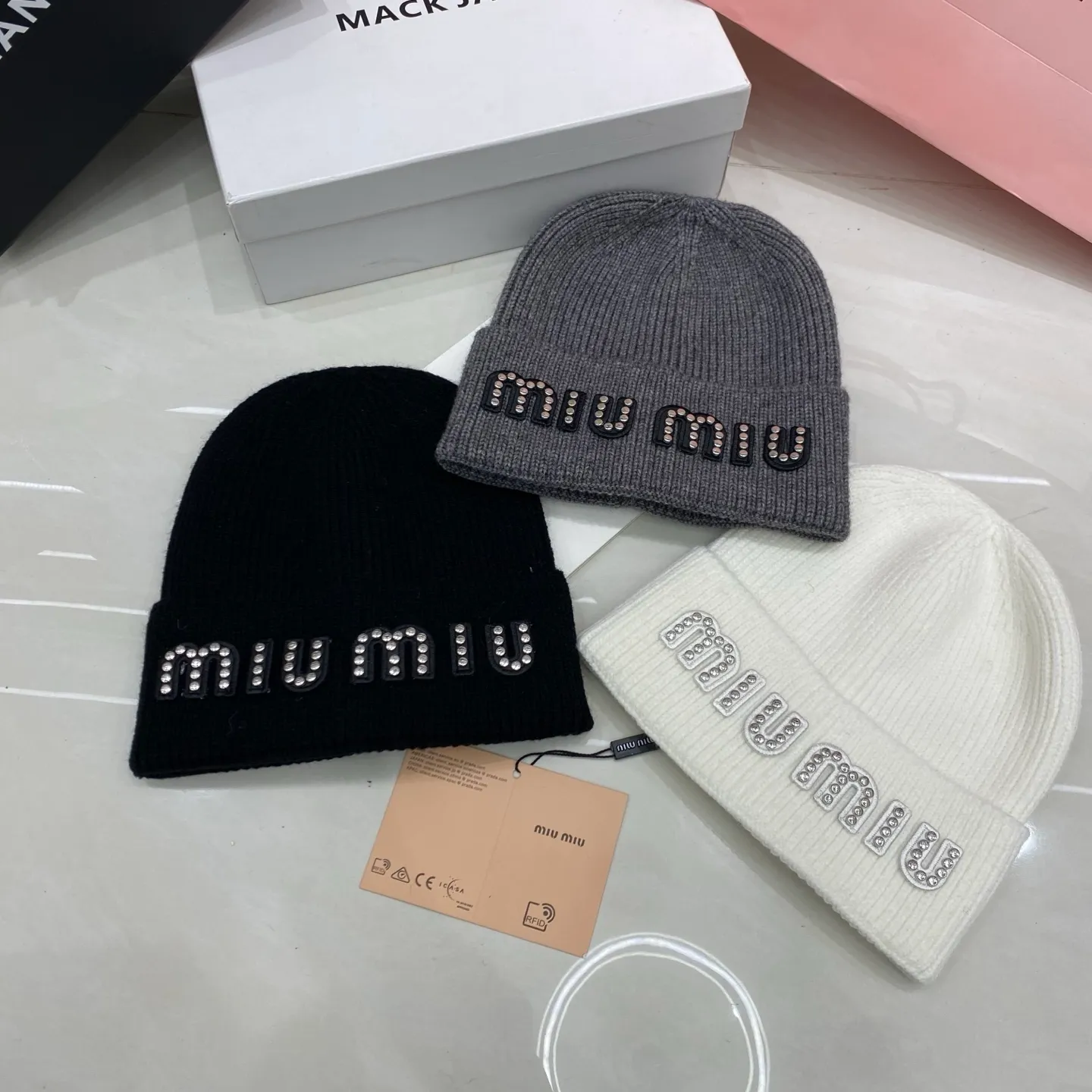 MiuMiu cashmere knit hat
