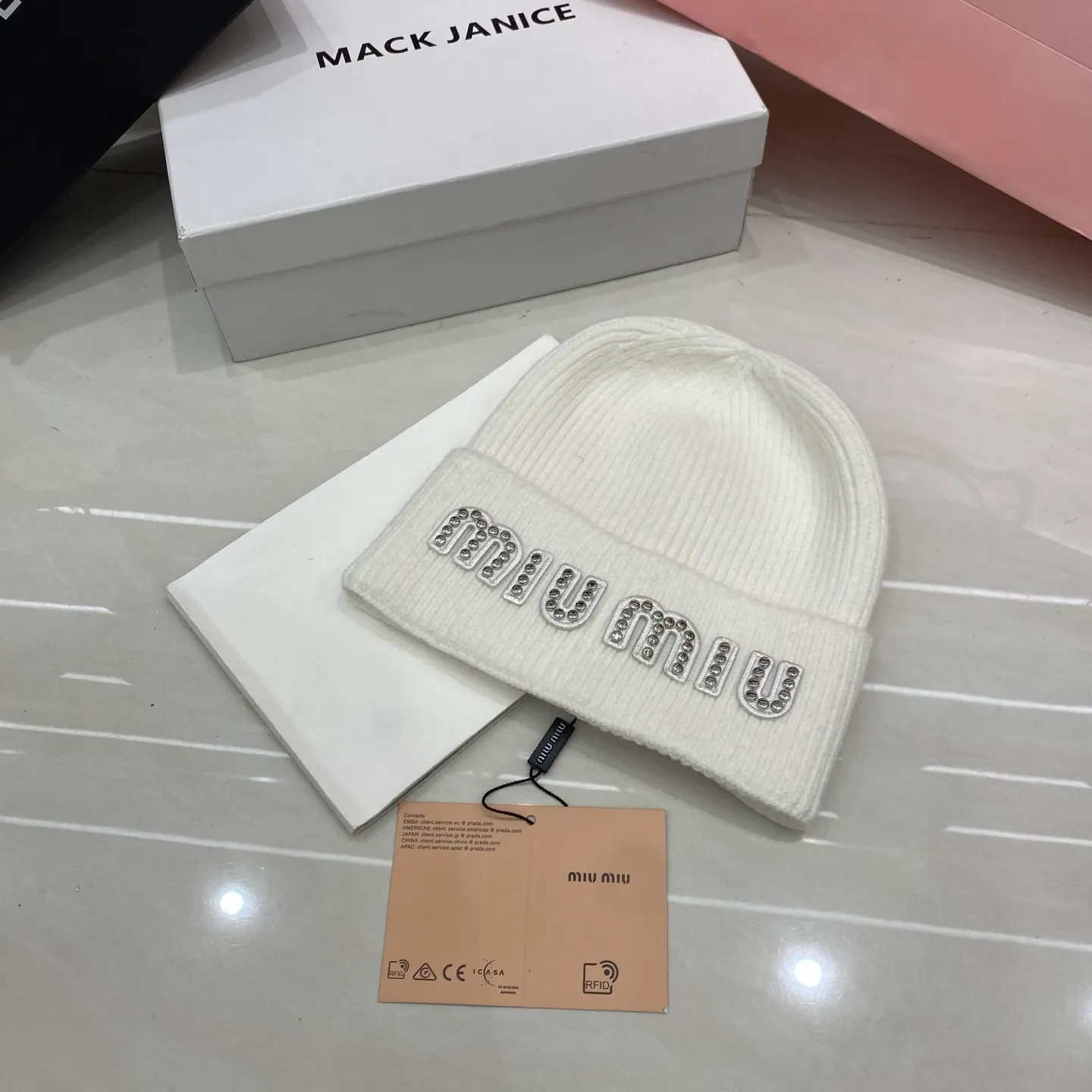 MiuMiu cashmere knit hat