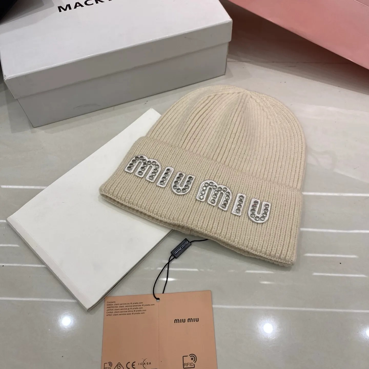 MiuMiu cashmere knit hat