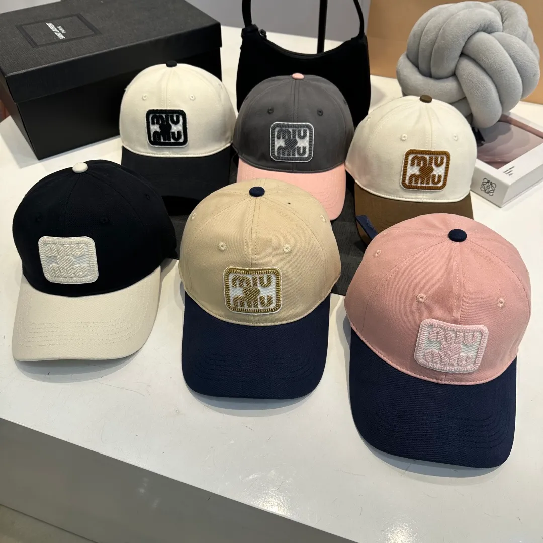P56 miumiu original spring and summer new baseball cap, genuine mold-making and custom-made, the original workmanship is meticulous and the quality is superb!