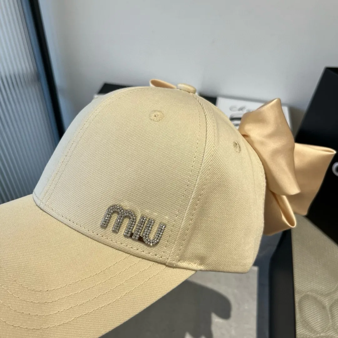 💰100¥ miumiu bow cap, high-end customization, head circumference 57cm