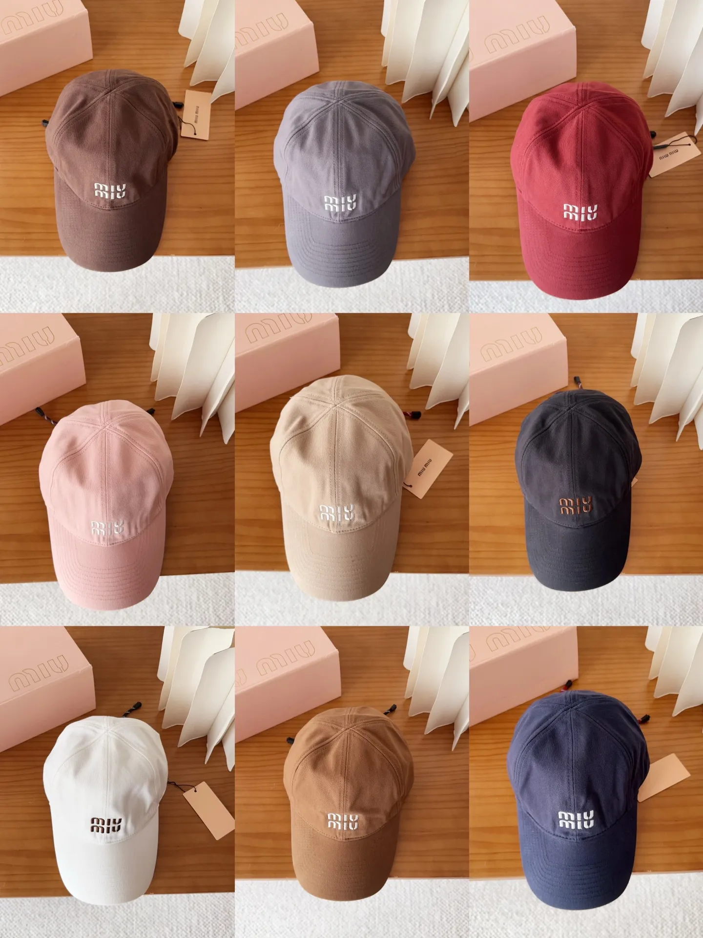 💰60 miumiu new autumn and winter baseball cap from miumiu. The original order is genuine and made to order. The original workmanship is meticulous and the quality is superb!