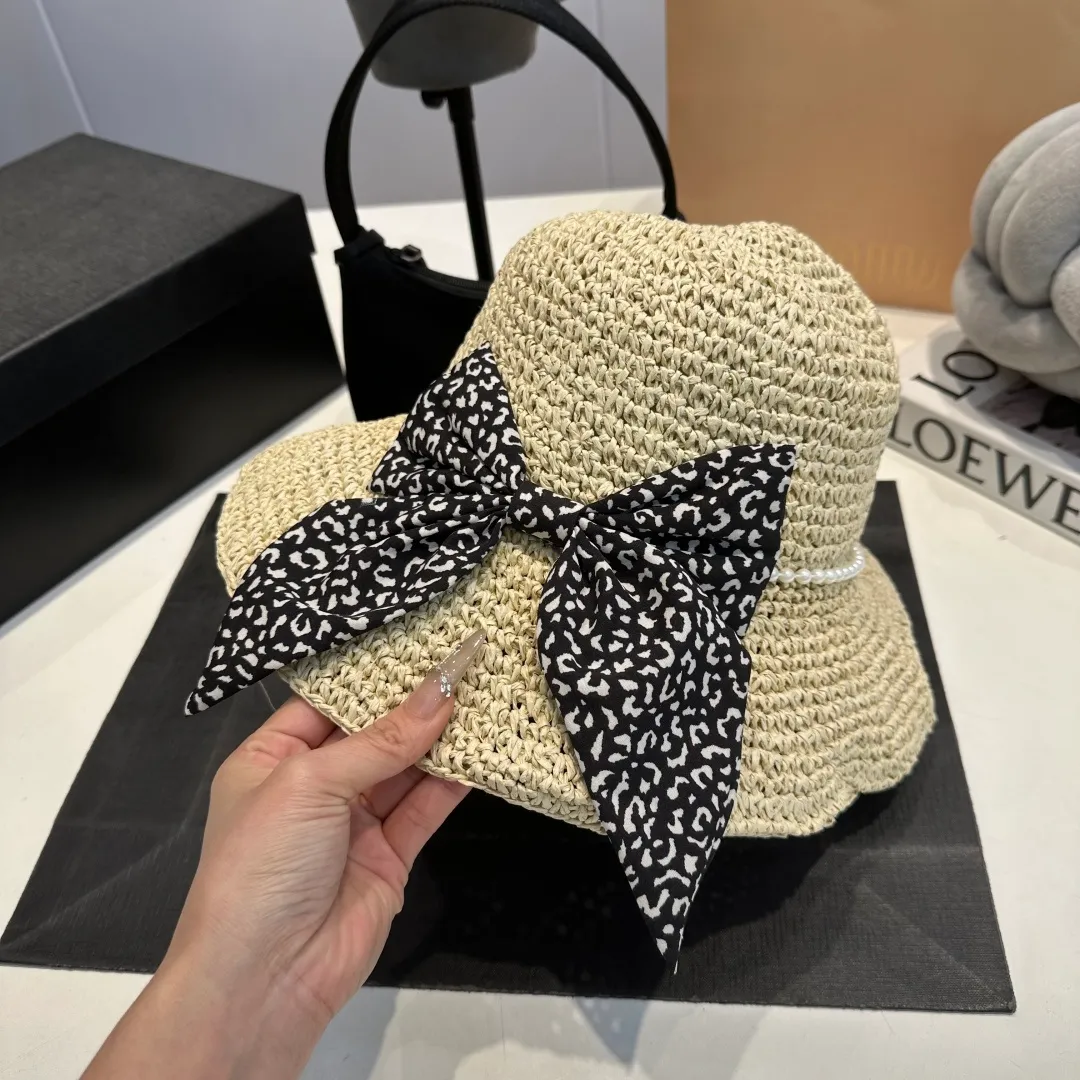 P60 miumiu new flat-top sun hat, straw sun hat, head circumference 57cm