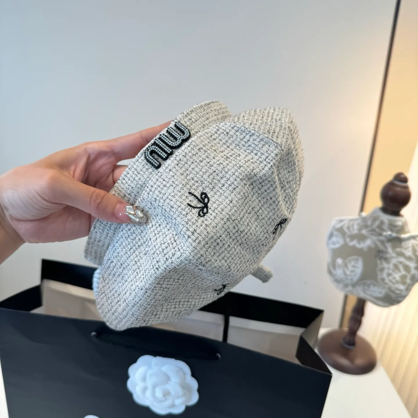 💰90¥ miumiu new beret, high-end customization, head circumference 57cm
