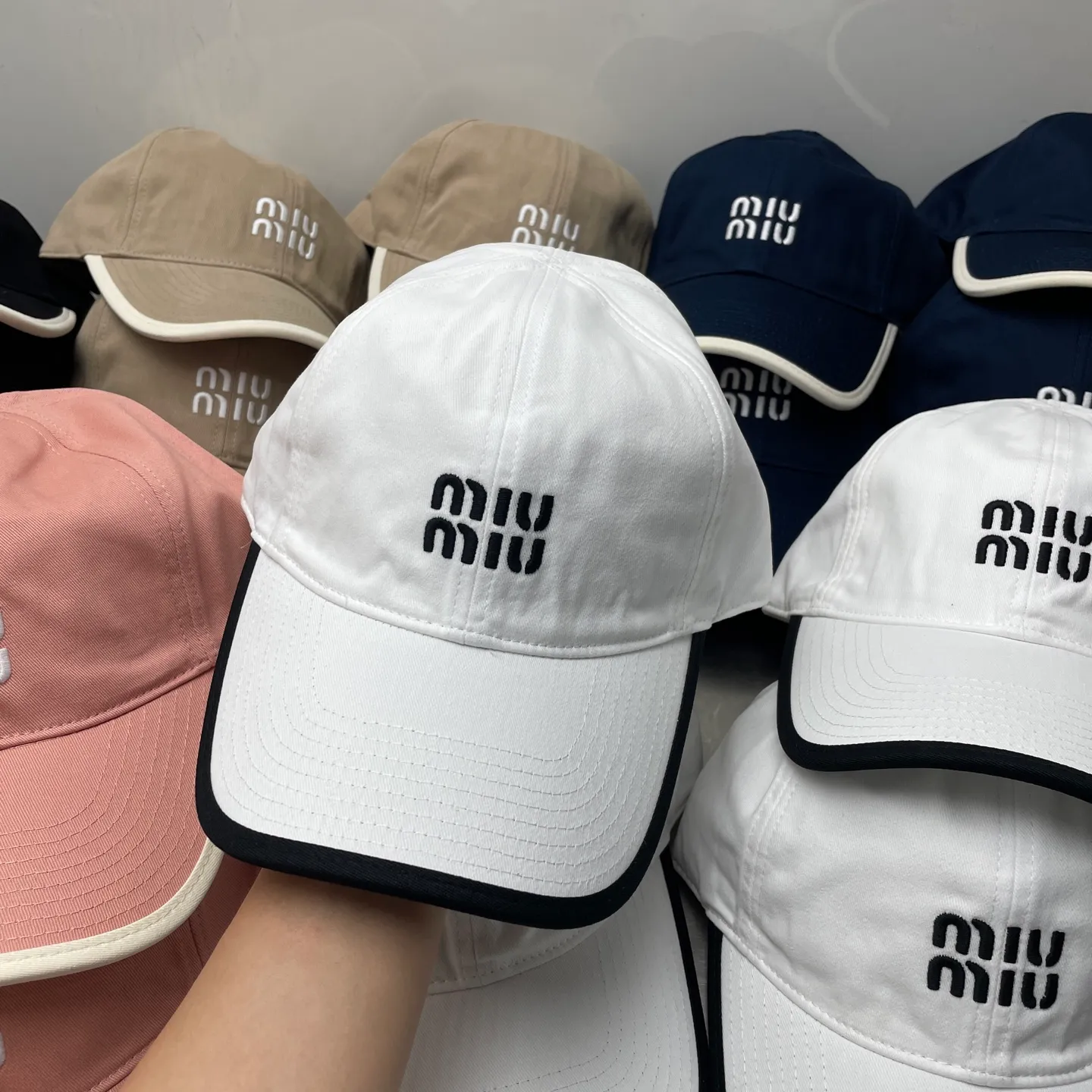 Miumiu high version autumn baseball cap
