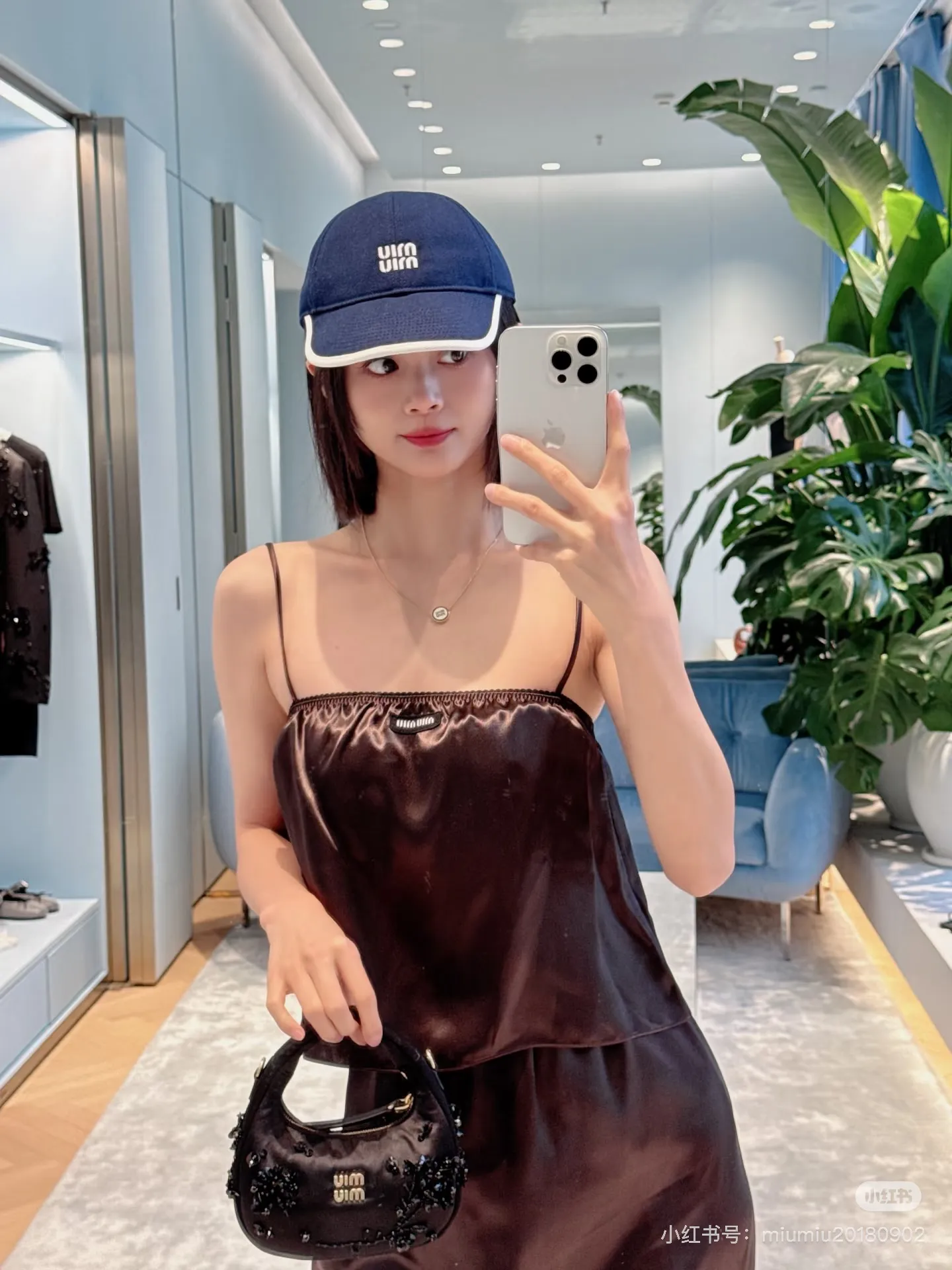 Miumiu high version autumn baseball cap