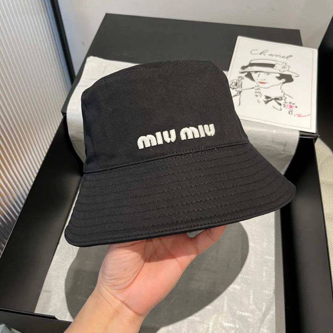 💰80¥ miumiu new style pure cotton fisherman hat, head circumference 57cm