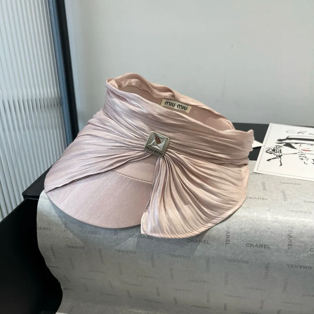 💰100¥ miumiu new silk headband, bow sun hat
