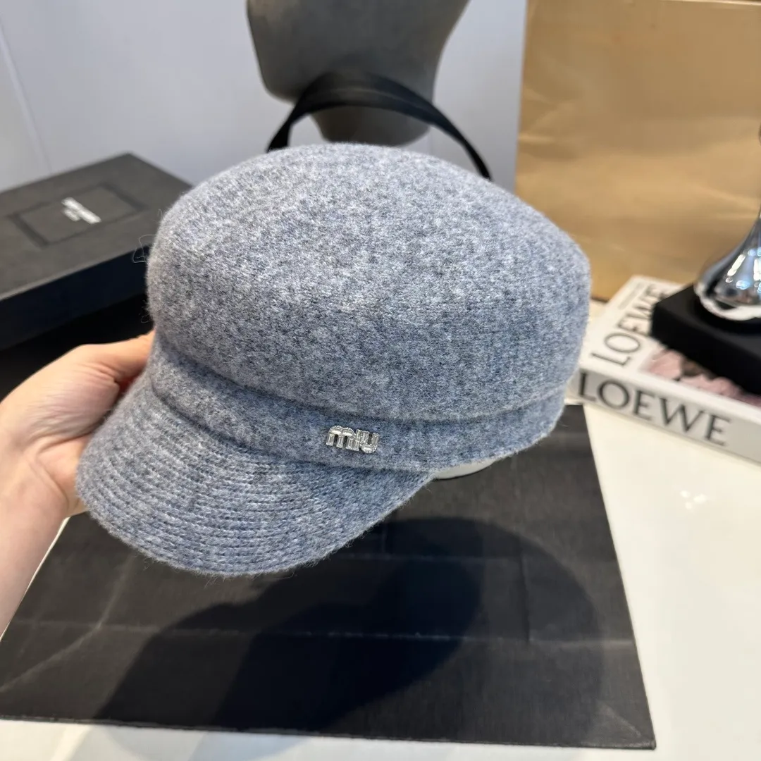 P80 miumiu new duck-bill military cap, advanced customization, head circumference 57cm