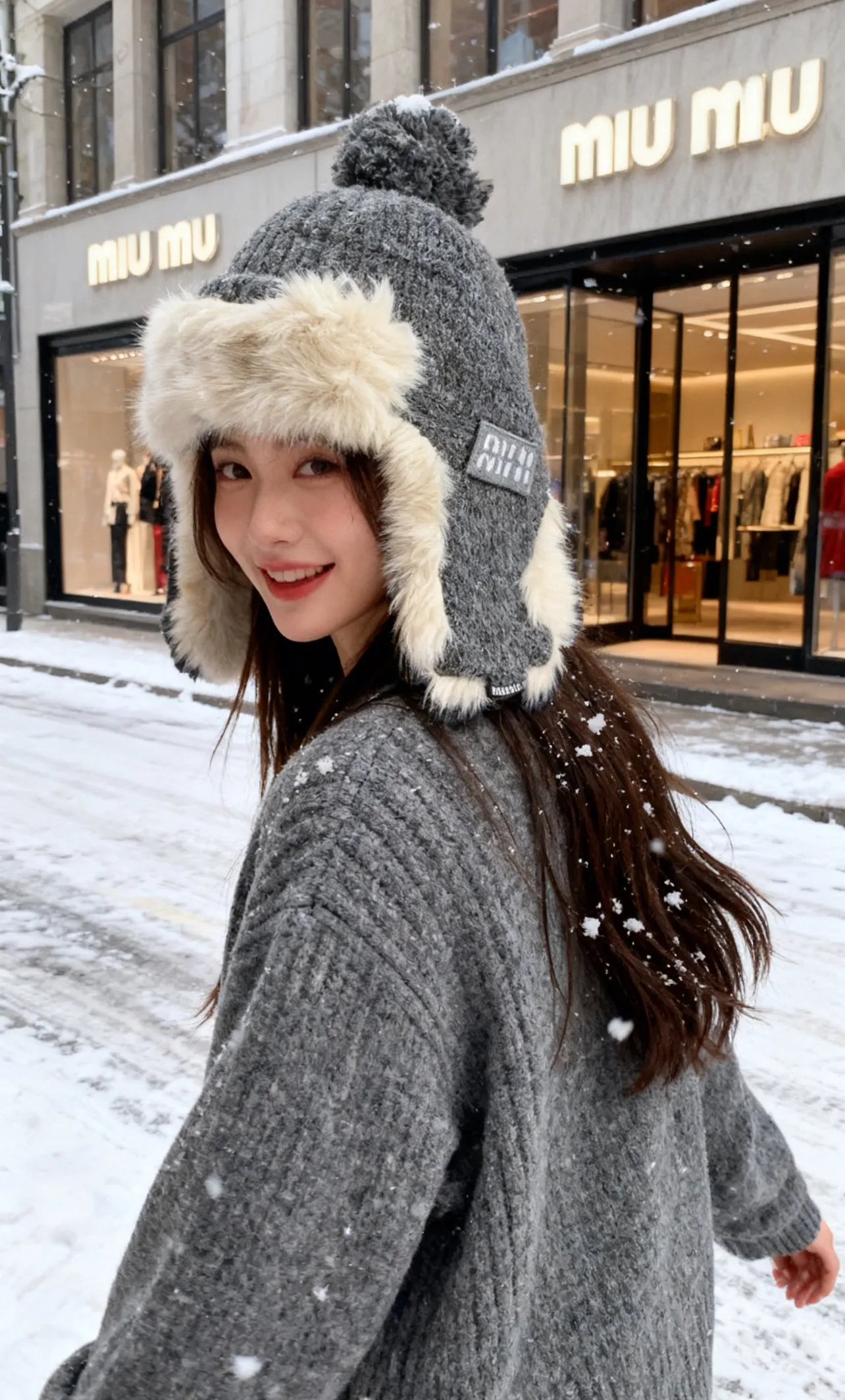 Popular style Miumiu Lei Feng hat ear protection hat