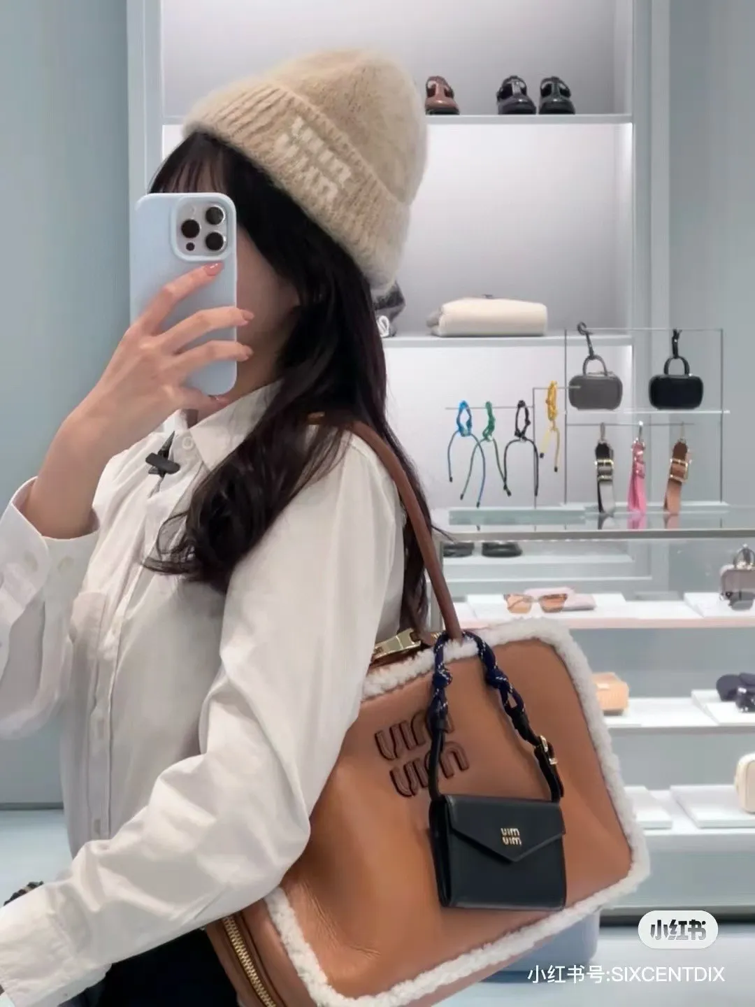 P60 MiuMiu～The new autumn and winter cold hat knitted hat is super soft and elastic, very warm, and has an amazing concave shape