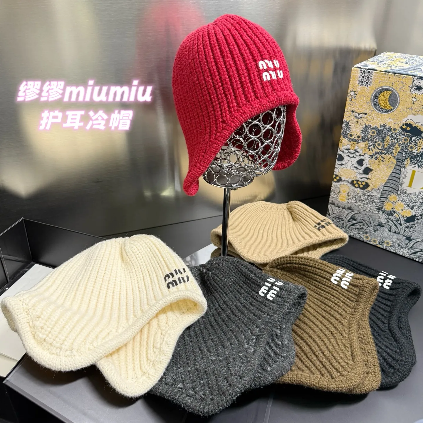 Miumiu miumiu ear protection cold hat🔥🔥