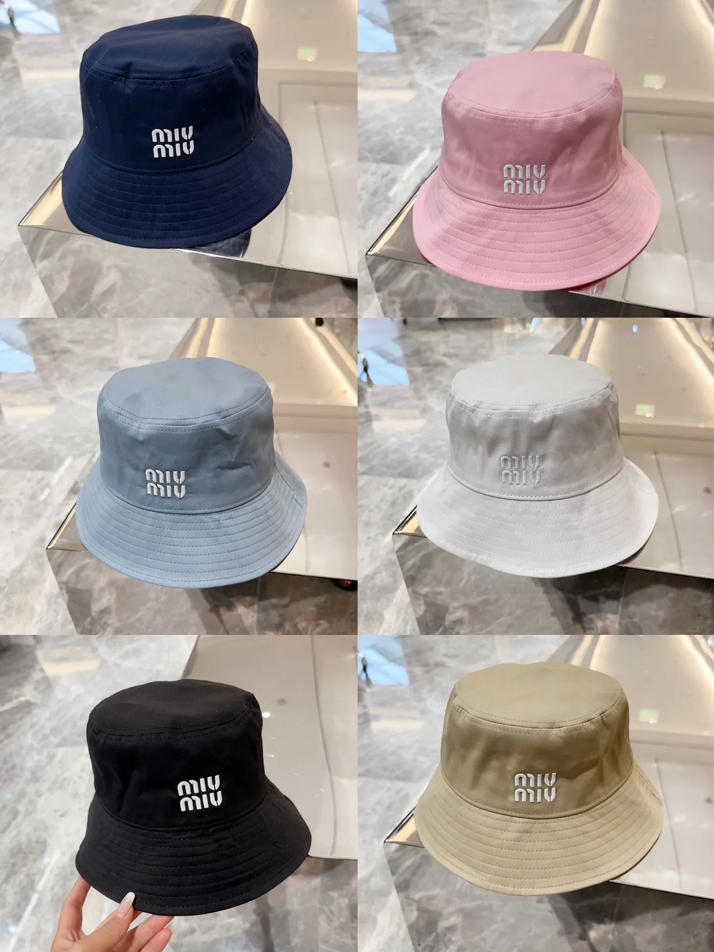 💰70 miumiu embroidered fisherman hat, big-name style, very easy to match, get it now!