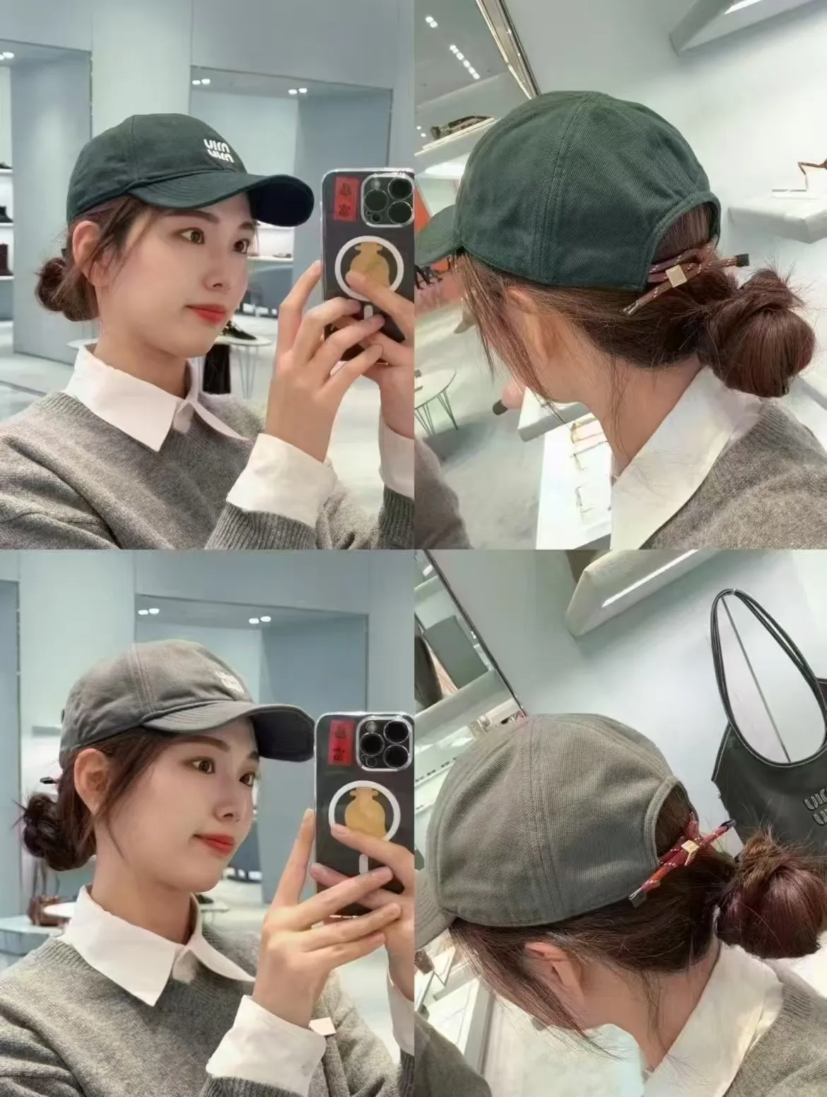 P80 official website miumiu details and quality matching baseball cap, 1:1 reproduction, please look for the only detailed matching in the high-end quality market, recommended by Xiaohongshu, fashionable and versatile, one that many celebrities like, very explosive, very popular, very good-looking!
