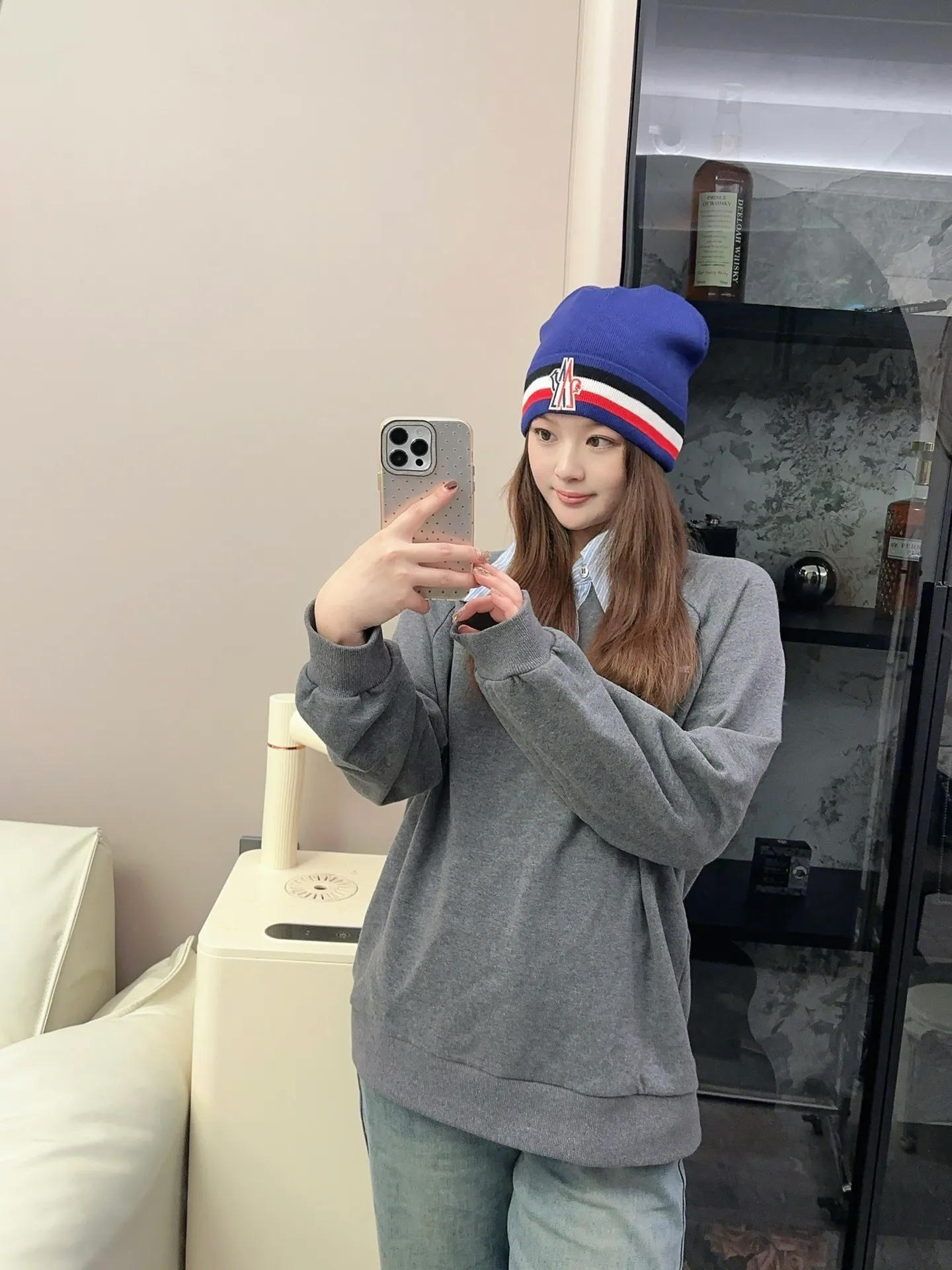P50 comes with dust bag 🌺【MONCLER】Official website classic model, pay attention to the quality, the only one in the market that pays attention to quality details, 70% wool, 30% rabbit fur knitted hat! The same style for men and women, thicker and warmer, fashionable and popular 🌸First-class quality, the best brand for warmth in autumn and winter, order now, limited edition
