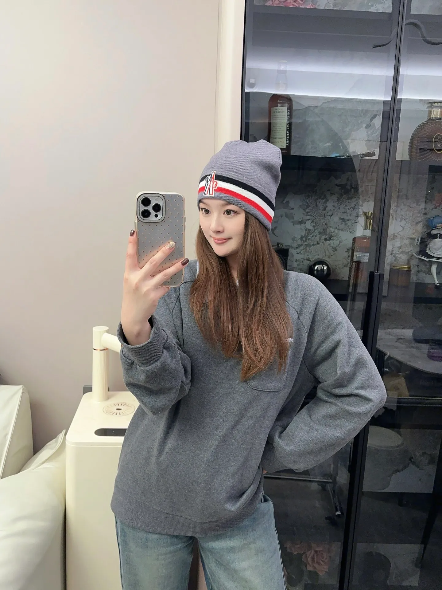 P50 comes with dust bag 🌺【MONCLER】Official website classic model, pay attention to the quality, the only one in the market that pays attention to quality details, 70% wool, 30% rabbit fur knitted hat! The same style for men and women, thicker and warmer, fashionable and popular 🌸First-class quality, the best brand for warmth in autumn and winter, order now, limited edition