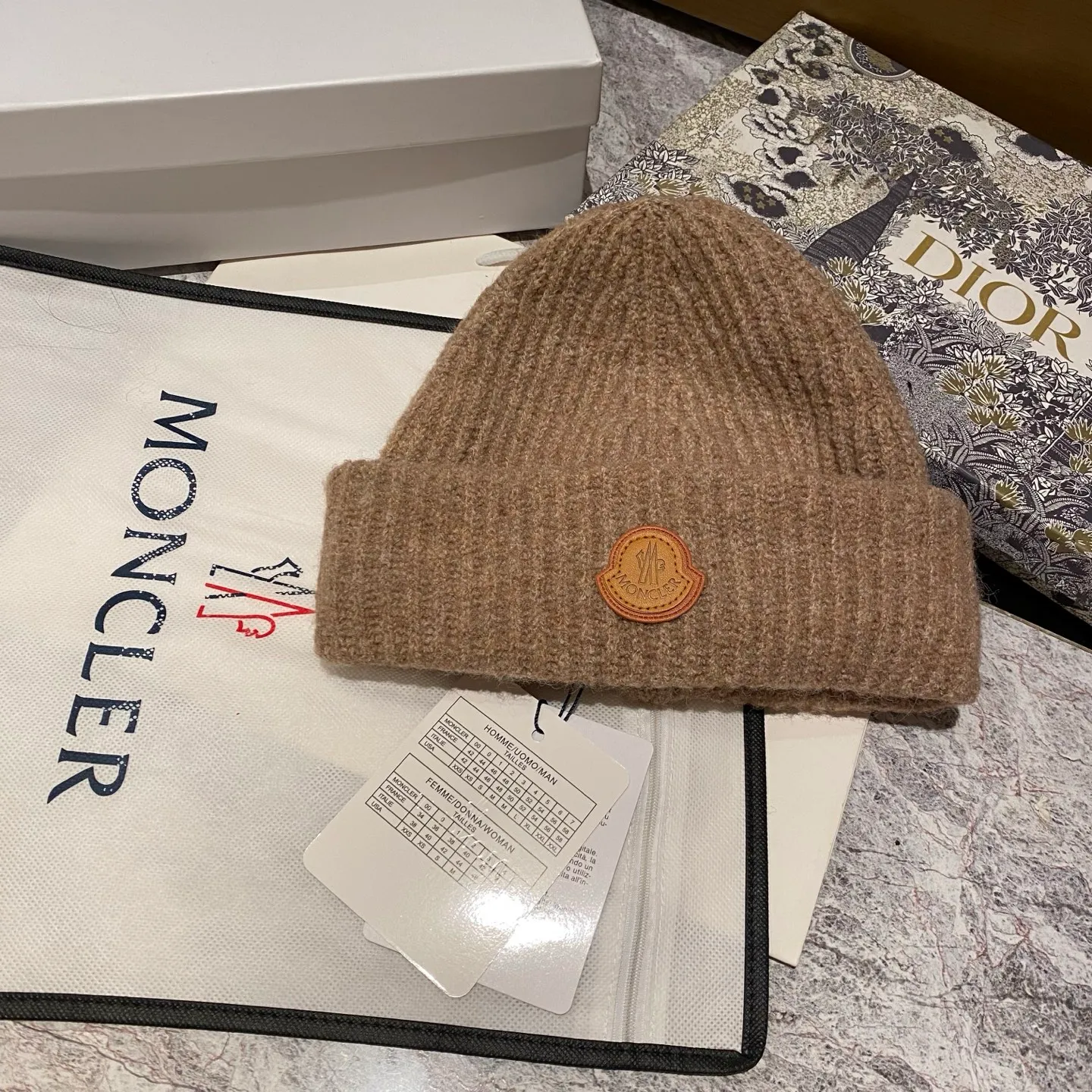 Moncler wool knit hat